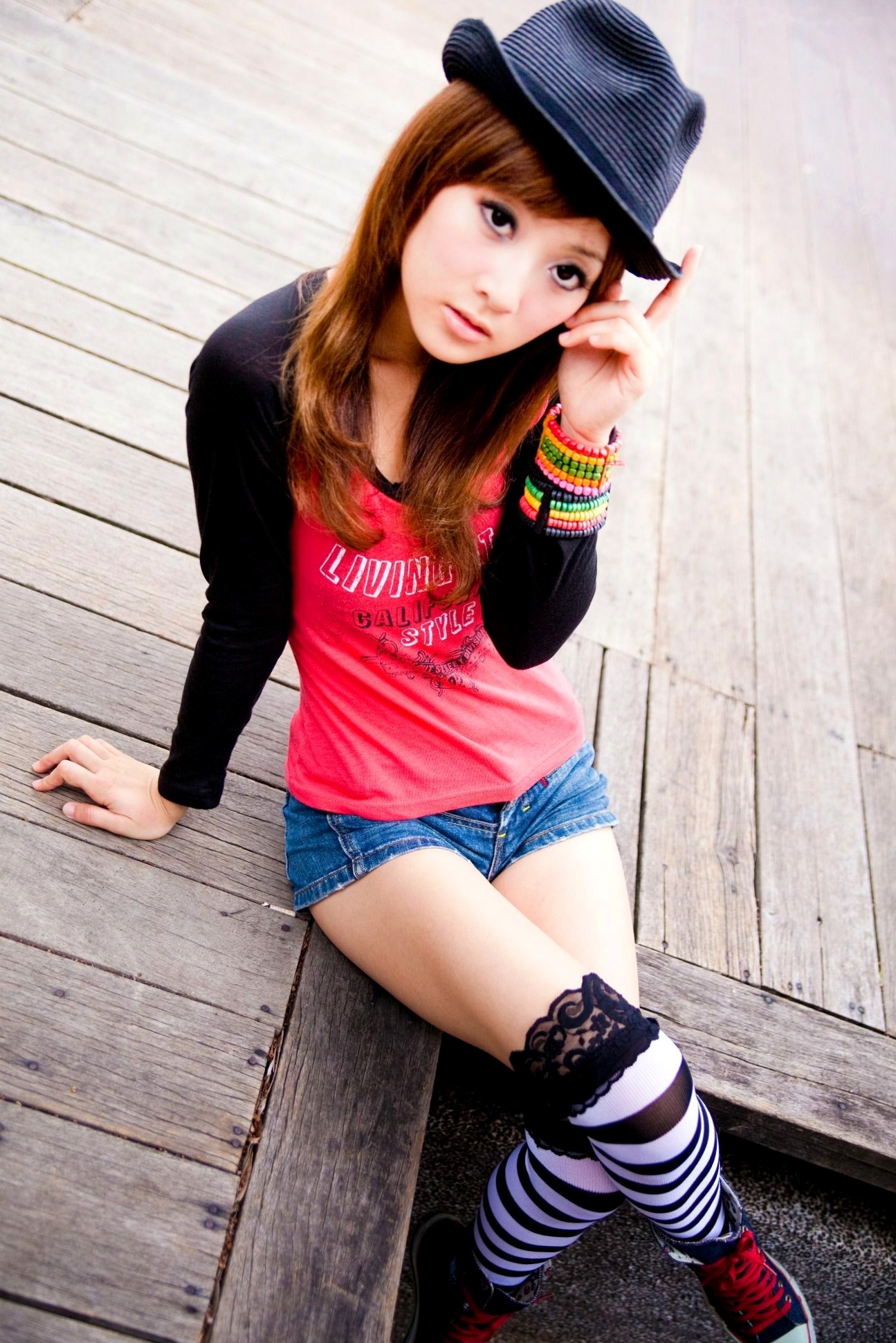 Gallery - 台湾正妹Mikako（果子MM）华山艺文中心时尚街拍写真集 清新休闲外拍私房照台湾清新街拍户外治愈系 女神私房照_秀色女神 - image 69