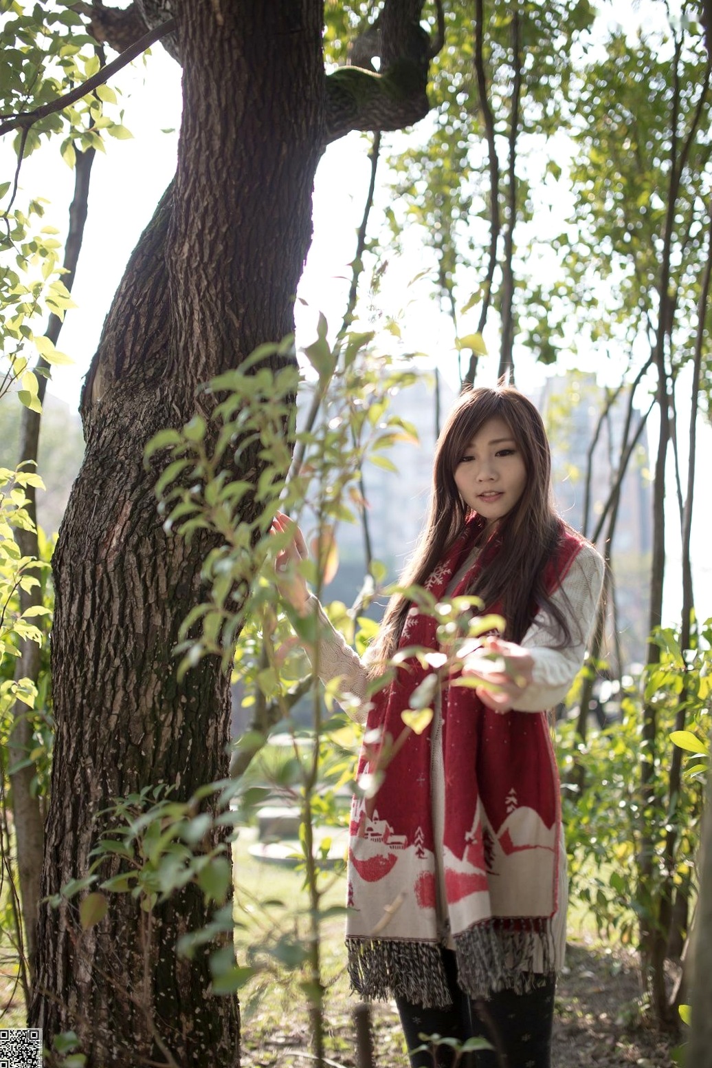 Gallery - 台湾正妹张雅筑Chu客家文化园区清新外拍写真，冬日甜美穿搭邻家女神唯美户外街拍台湾清新治愈系户外女神 女神私房照_秀色女神 - image 43
