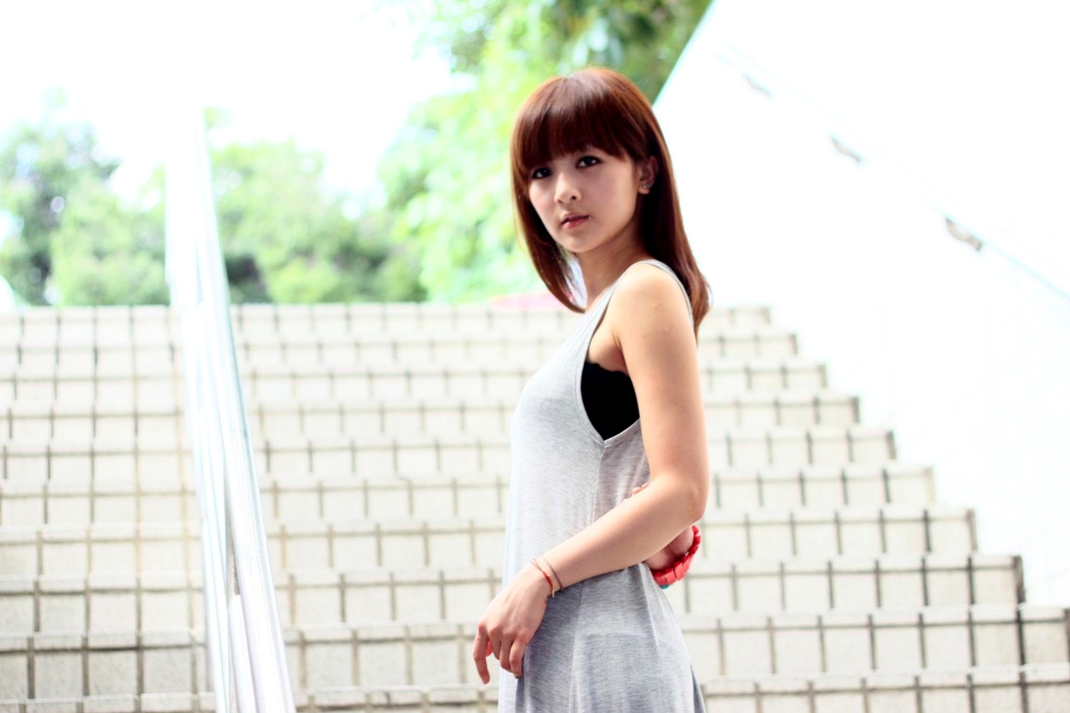 Gallery - 台湾正妹张允霏果子MM士林街头清新外拍，治愈系甜美夏日写真台湾清新治愈系街拍女神 女神私房照_秀色女神 - image 30