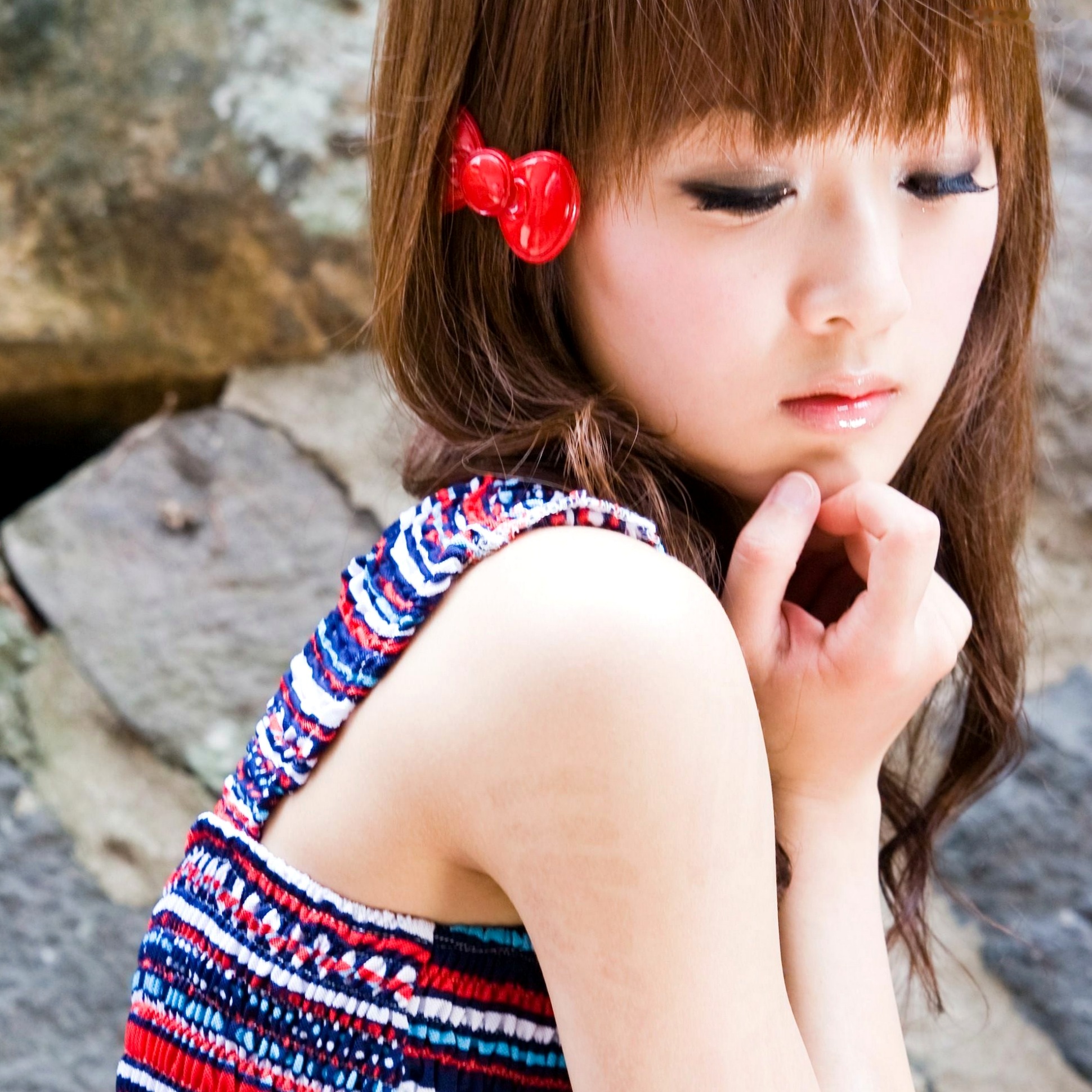 Gallery - 台湾正妹张凯洁Mikako清新户外私房写真，淡水街拍治愈系美少女写真集台湾户外清纯街拍治愈系 女神私房照_秀色女神 - image 67