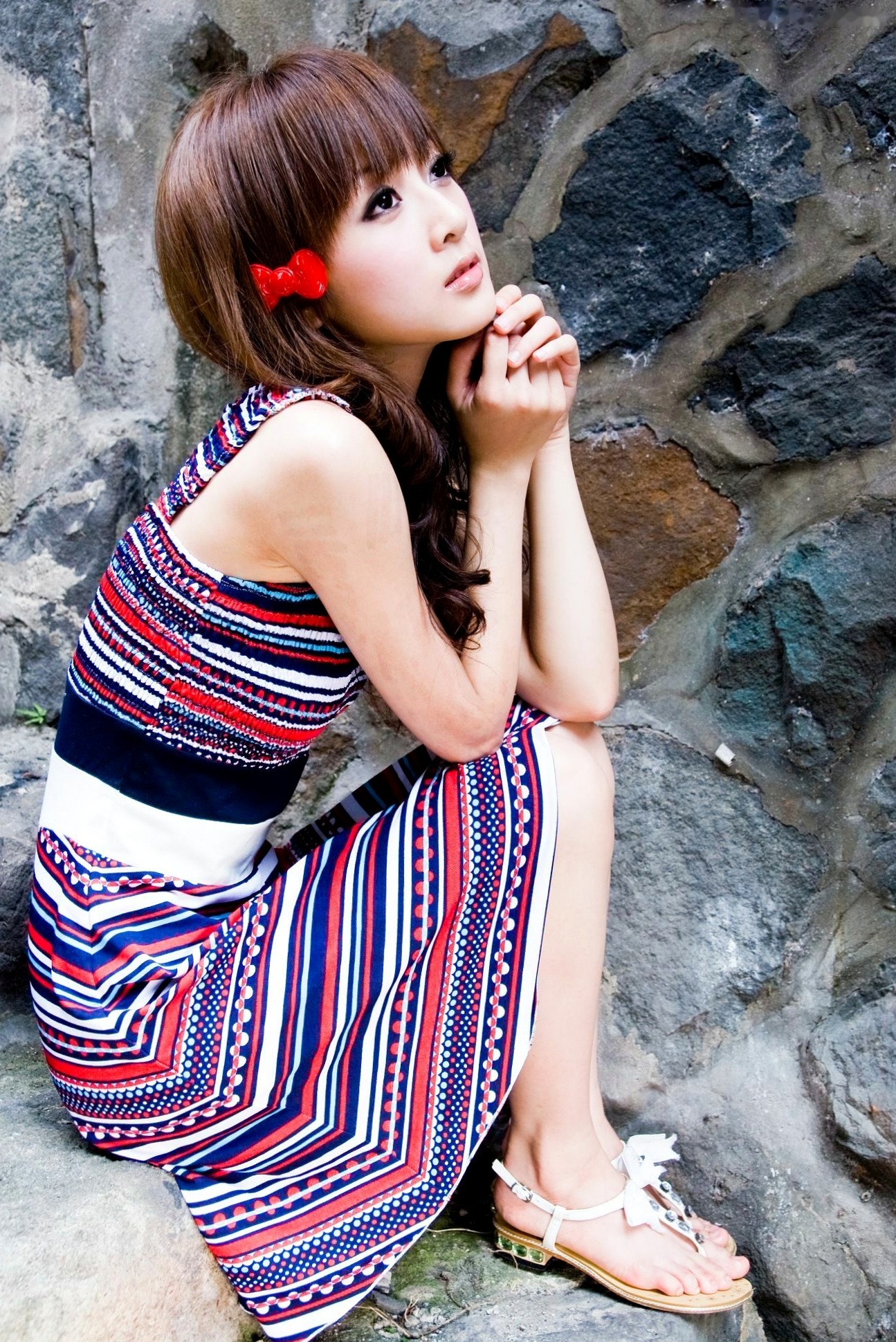 Gallery - 台湾正妹张凯洁Mikako清新户外私房写真，淡水街拍治愈系美少女写真集台湾户外清纯街拍治愈系 女神私房照_秀色女神 - image 70