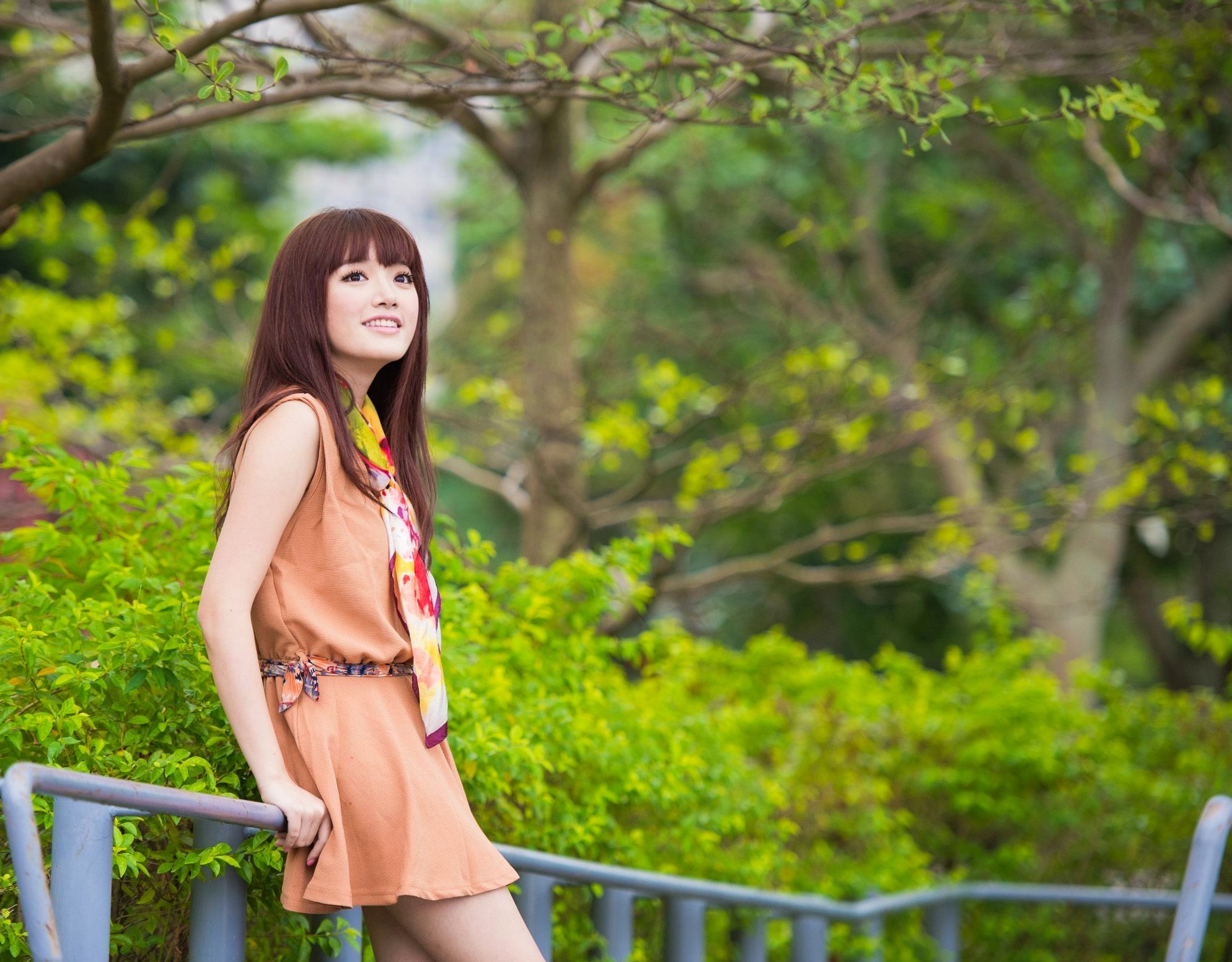 Gallery - 台湾模特 - model林岗怡Didy小清新写真合集，森林系少女户外唯美连衣裙穿搭，治愈系气质女神街拍特辑台湾清新气质户外女神 女神私房照_秀色女神 - image 8