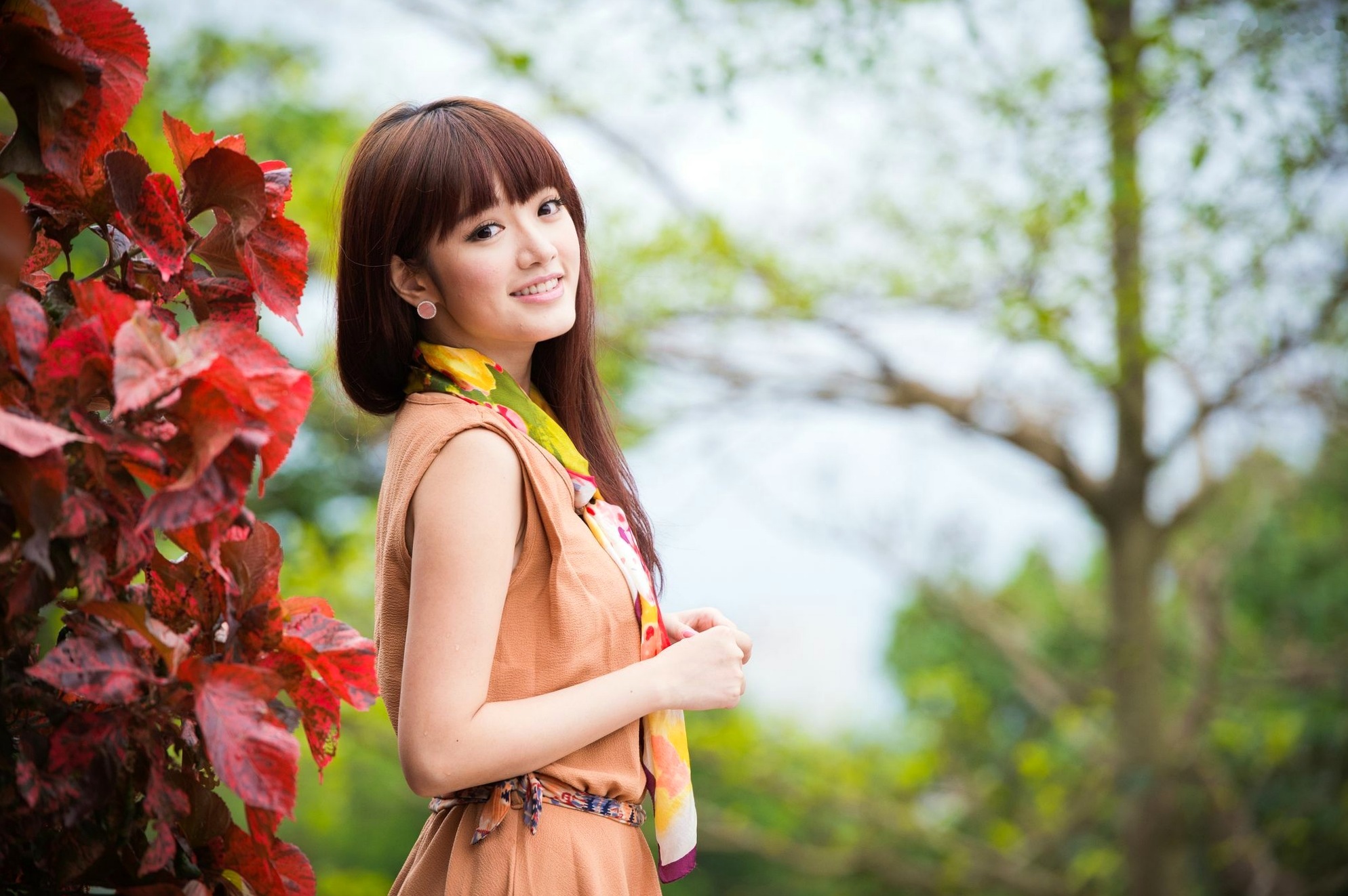 Gallery - 台湾模特 - model林岗怡Didy小清新写真合集，森林系少女户外唯美连衣裙穿搭，治愈系气质女神街拍特辑台湾清新气质户外女神 女神私房照_秀色女神 - image 11