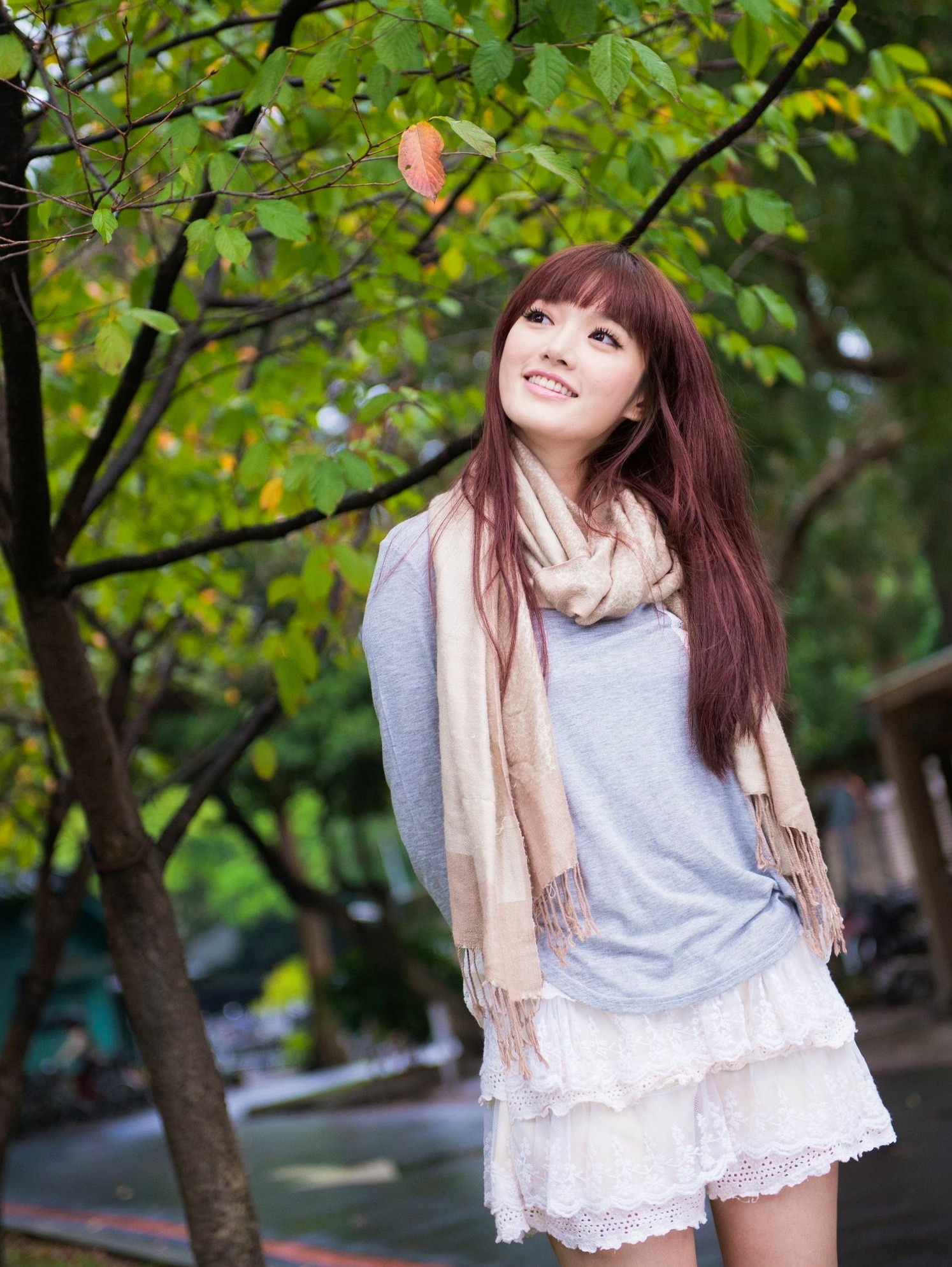 Gallery - 台湾模特 - model林岗怡Didy小清新写真合集，森林系少女户外唯美连衣裙穿搭，治愈系气质女神街拍特辑台湾清新气质户外女神 女神私房照_秀色女神 - image 14