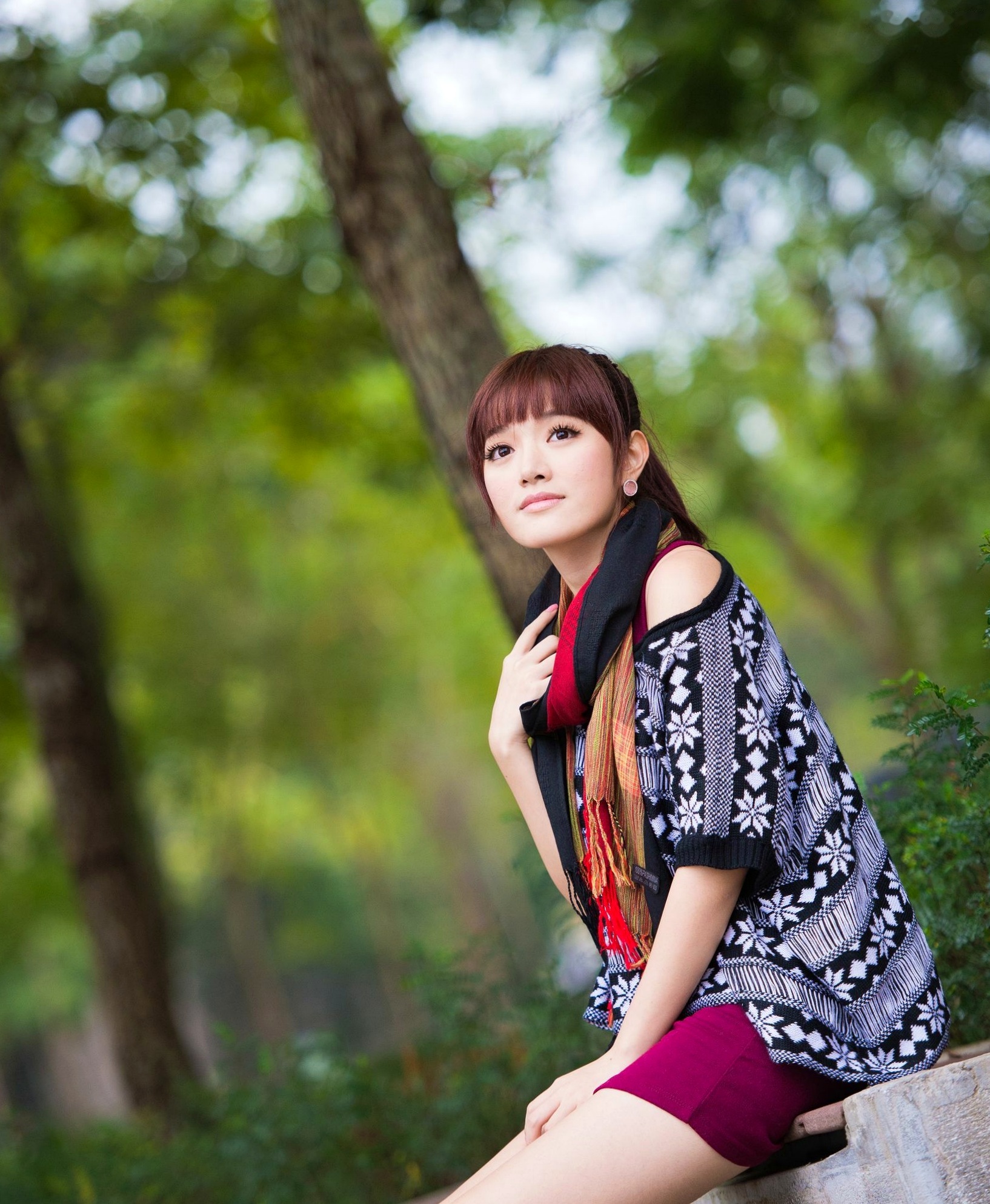 Gallery - 台湾模特 - model林岗怡Didy小清新写真合集，森林系少女户外唯美连衣裙穿搭，治愈系气质女神街拍特辑台湾清新气质户外女神 女神私房照_秀色女神 - image 38