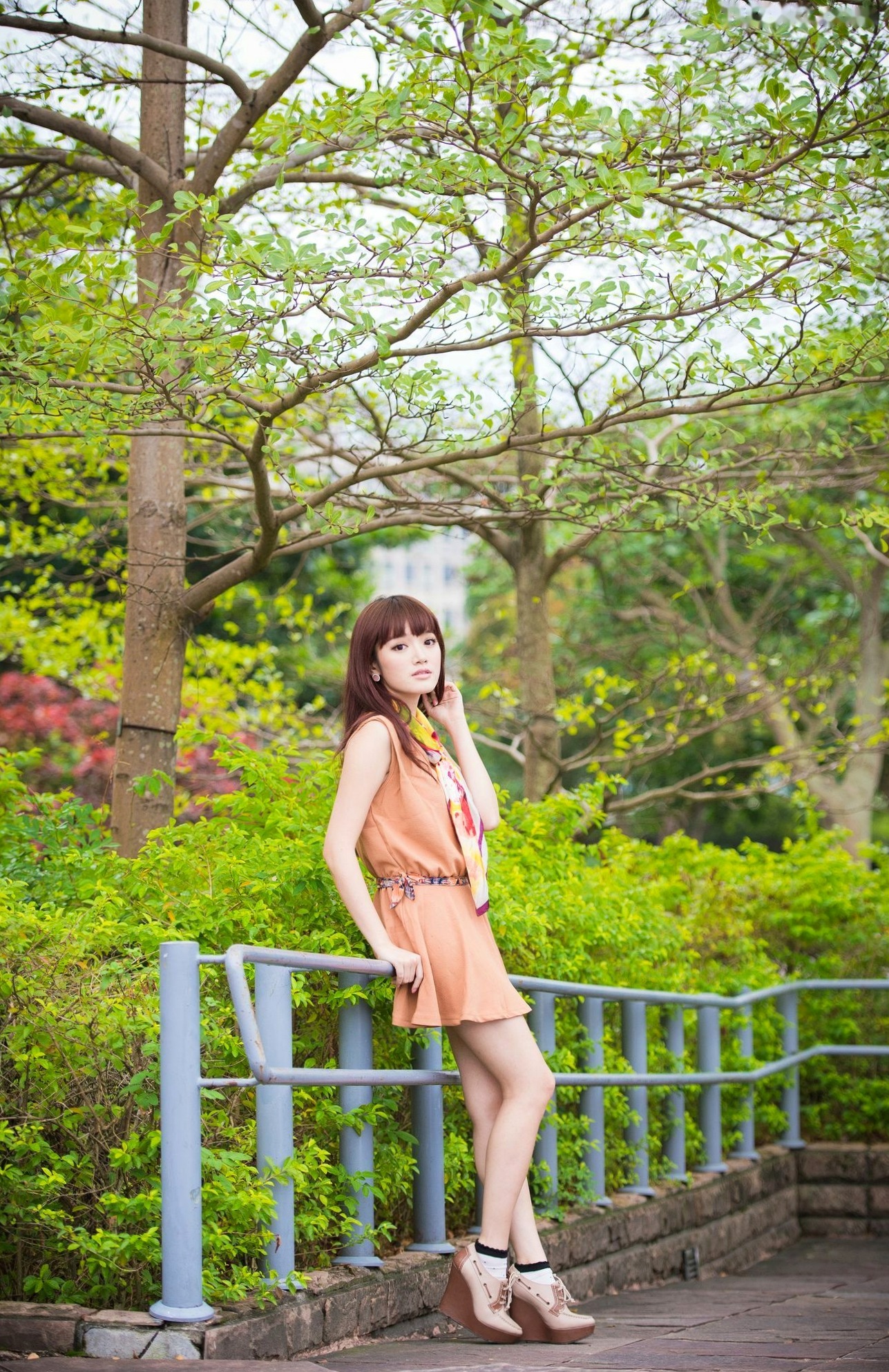 Gallery - 台湾模特 - model林岗怡Didy小清新写真合集，森林系少女户外唯美连衣裙穿搭，治愈系气质女神街拍特辑台湾清新气质户外女神 女神私房照_秀色女神 - image 43
