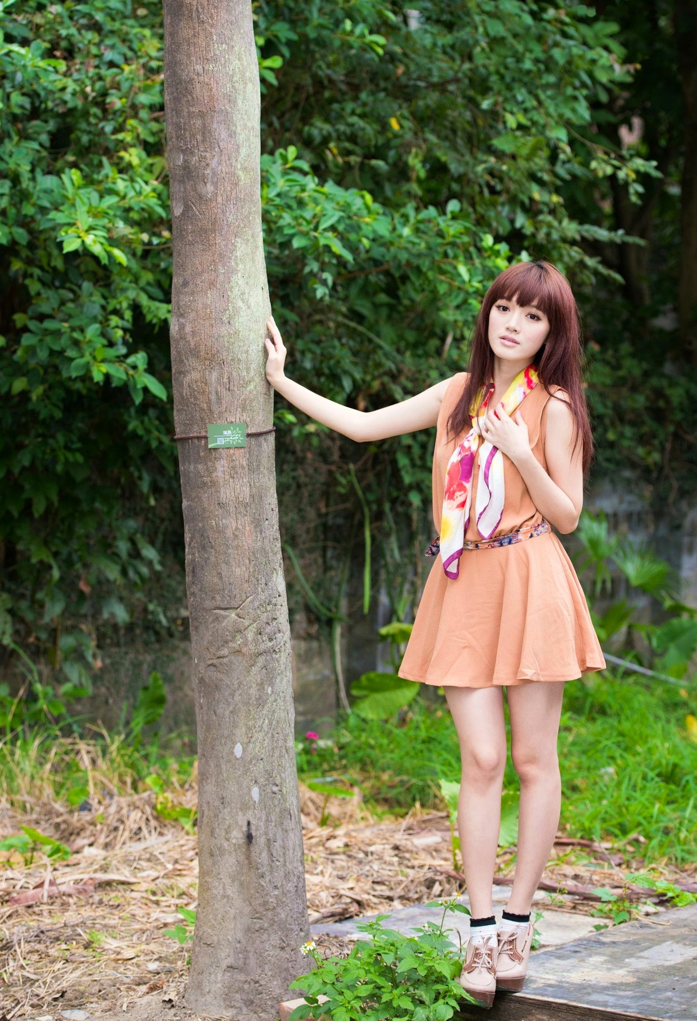Gallery - 台湾模特 - model林岗怡Didy小清新写真合集，森林系少女户外唯美连衣裙穿搭，治愈系气质女神街拍特辑台湾清新气质户外女神 女神私房照_秀色女神 - image 52