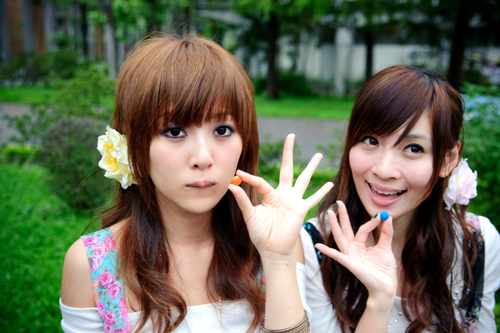 Gallery - 台湾正妹果子Mikako+Minako：台大校园户外写真，清新甜美森系少女园林风情台湾清新治愈系户外 女神私房照_秀色女神 - image 46