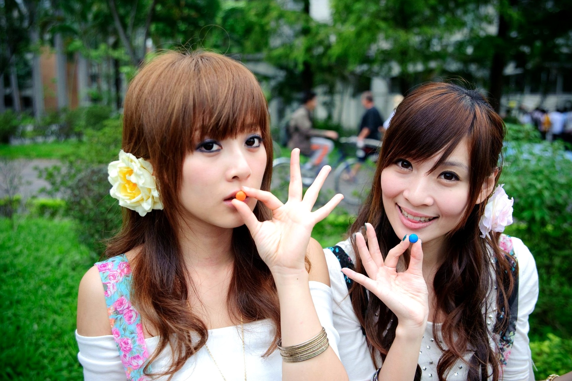 Gallery - 台湾正妹果子Mikako+Minako：台大校园户外写真，清新甜美森系少女园林风情台湾清新治愈系户外 女神私房照_秀色女神 - image 47