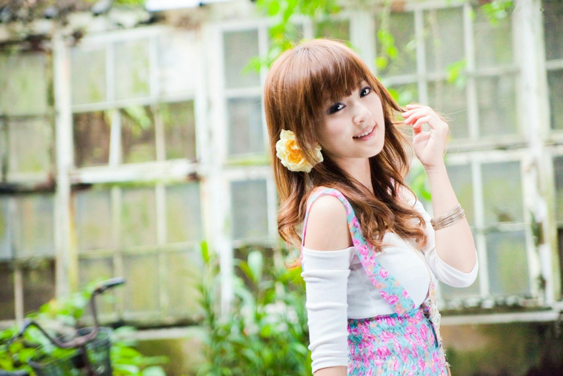 Gallery - 台湾正妹果子Mikako+Minako：台大校园户外写真，清新甜美森系少女园林风情台湾清新治愈系户外 女神私房照_秀色女神 - image 61