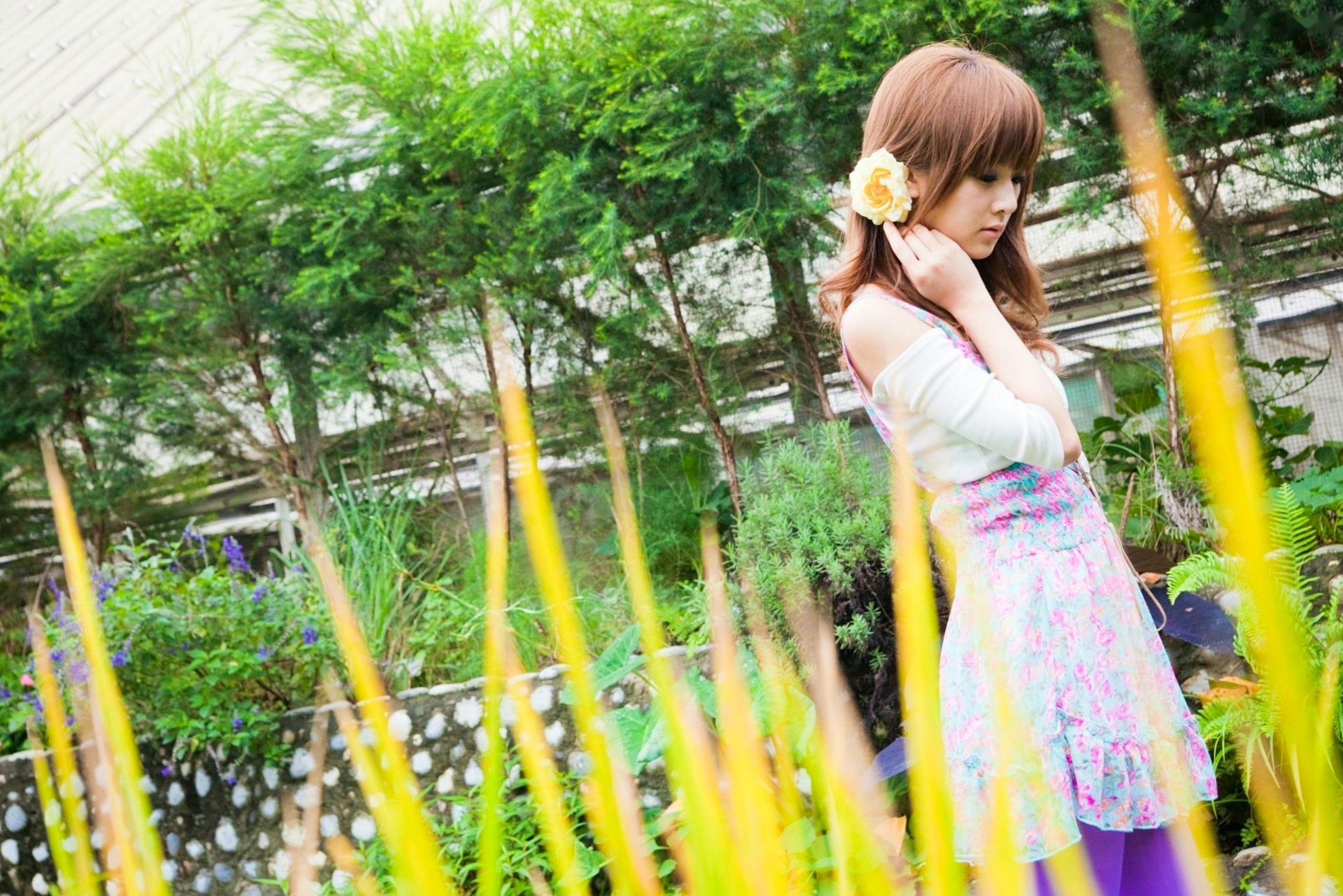 Gallery - 台湾正妹果子Mikako+Minako：台大校园户外写真，清新甜美森系少女园林风情台湾清新治愈系户外 女神私房照_秀色女神 - image 74