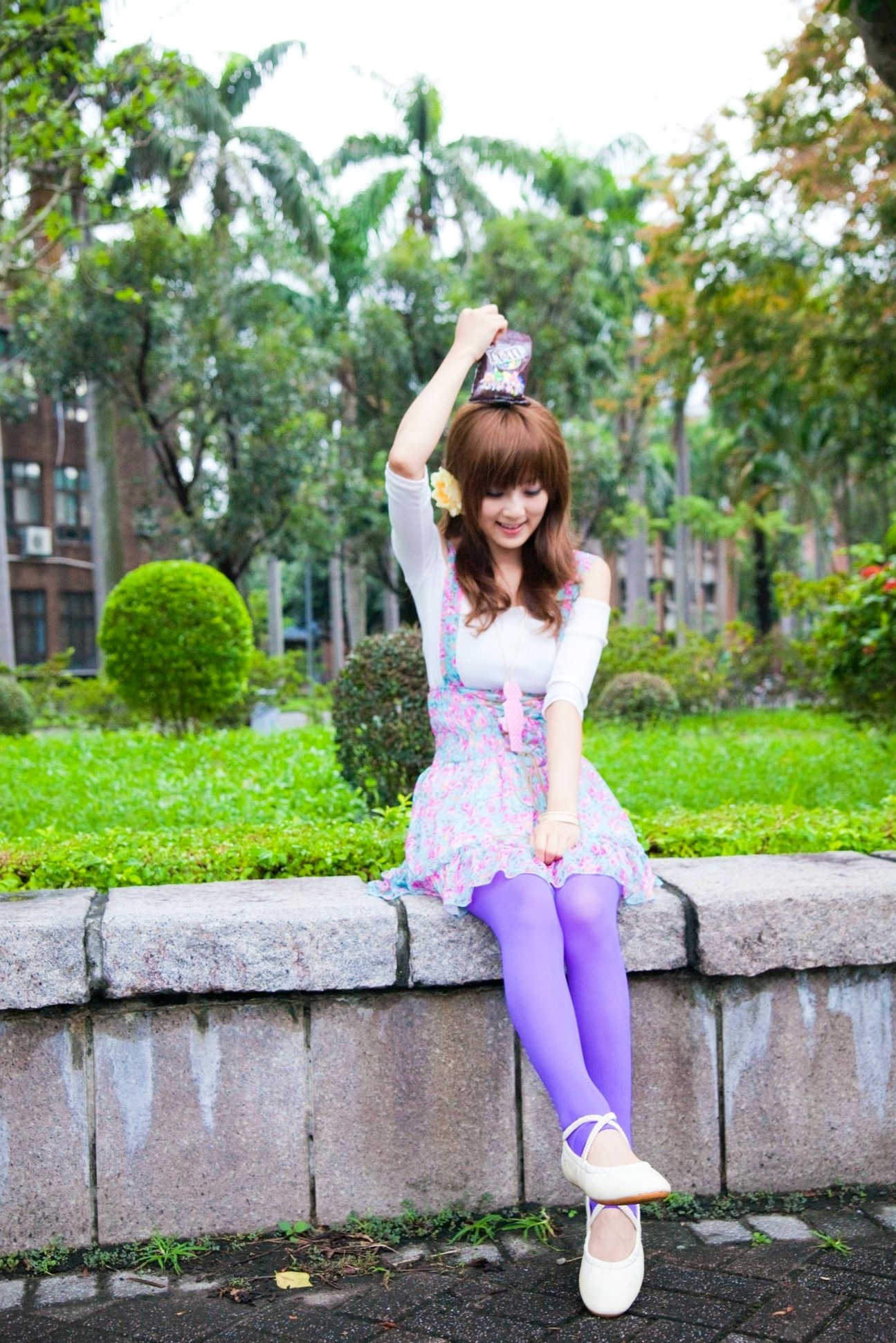 Gallery - 台湾正妹果子Mikako+Minako：台大校园户外写真，清新甜美森系少女园林风情台湾清新治愈系户外 女神私房照_秀色女神 - image 87