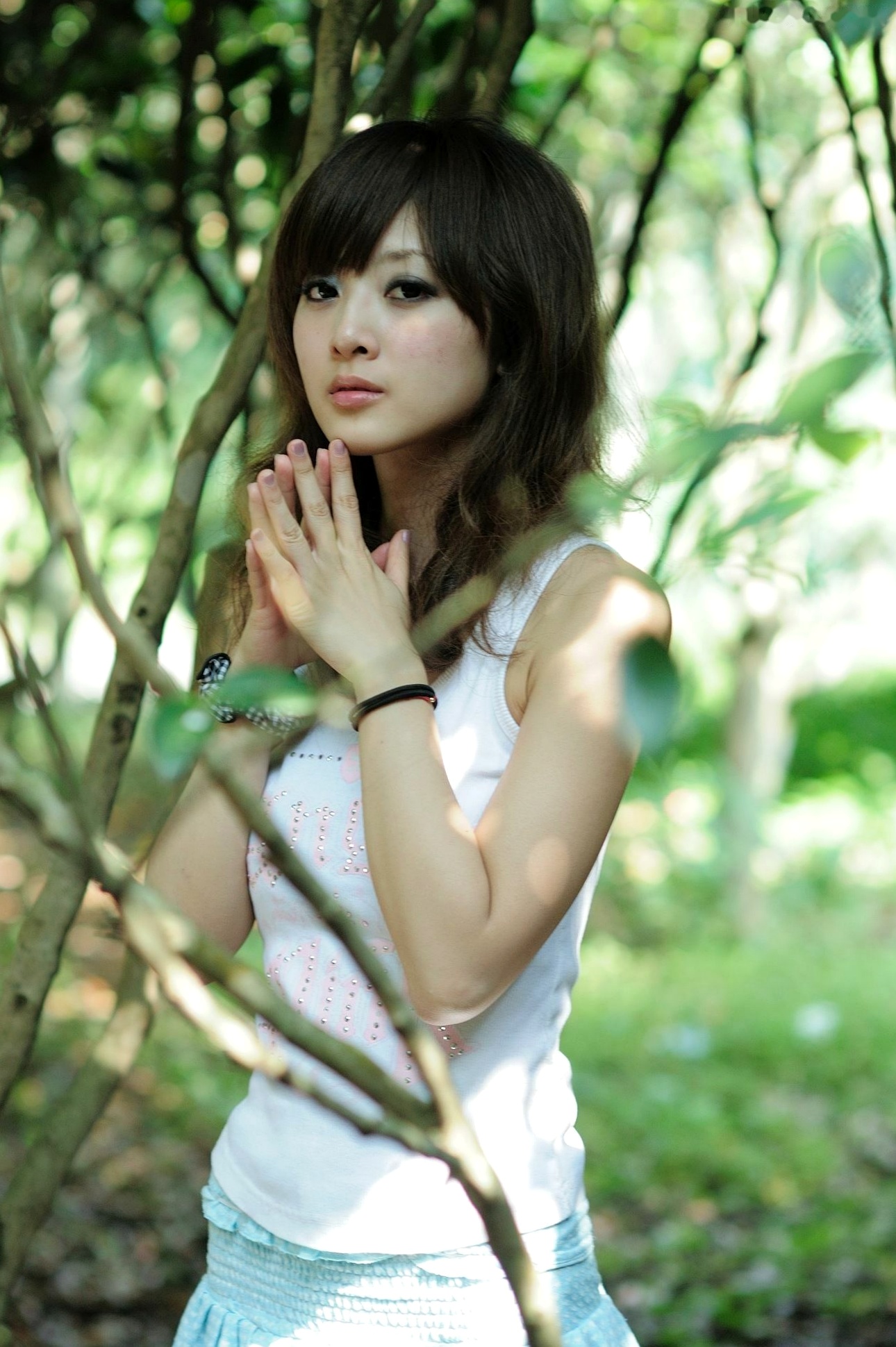 Gallery - 台湾正妹_张凯洁/张允霏《陽明山美軍宿舍》第1部写真集，清新户外风，俏皮马尾治愈系少女台湾清新户外治愈系 女神私房照_秀色女神 - image 8