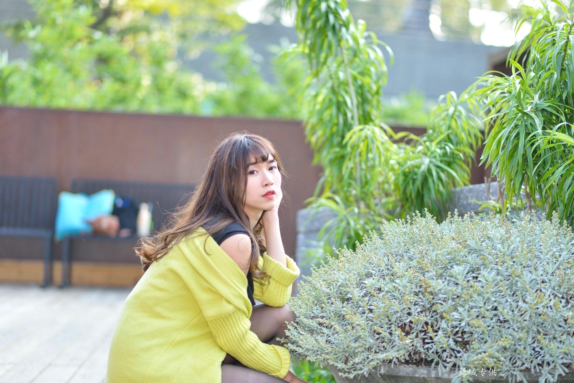 Gallery - 台湾正妹题题国美馆户外街拍，身穿黑色短裙丝袜尽展都市时尚魅力台湾街拍黑丝丝袜清新 女神私房照_秀色女神 - image 134
