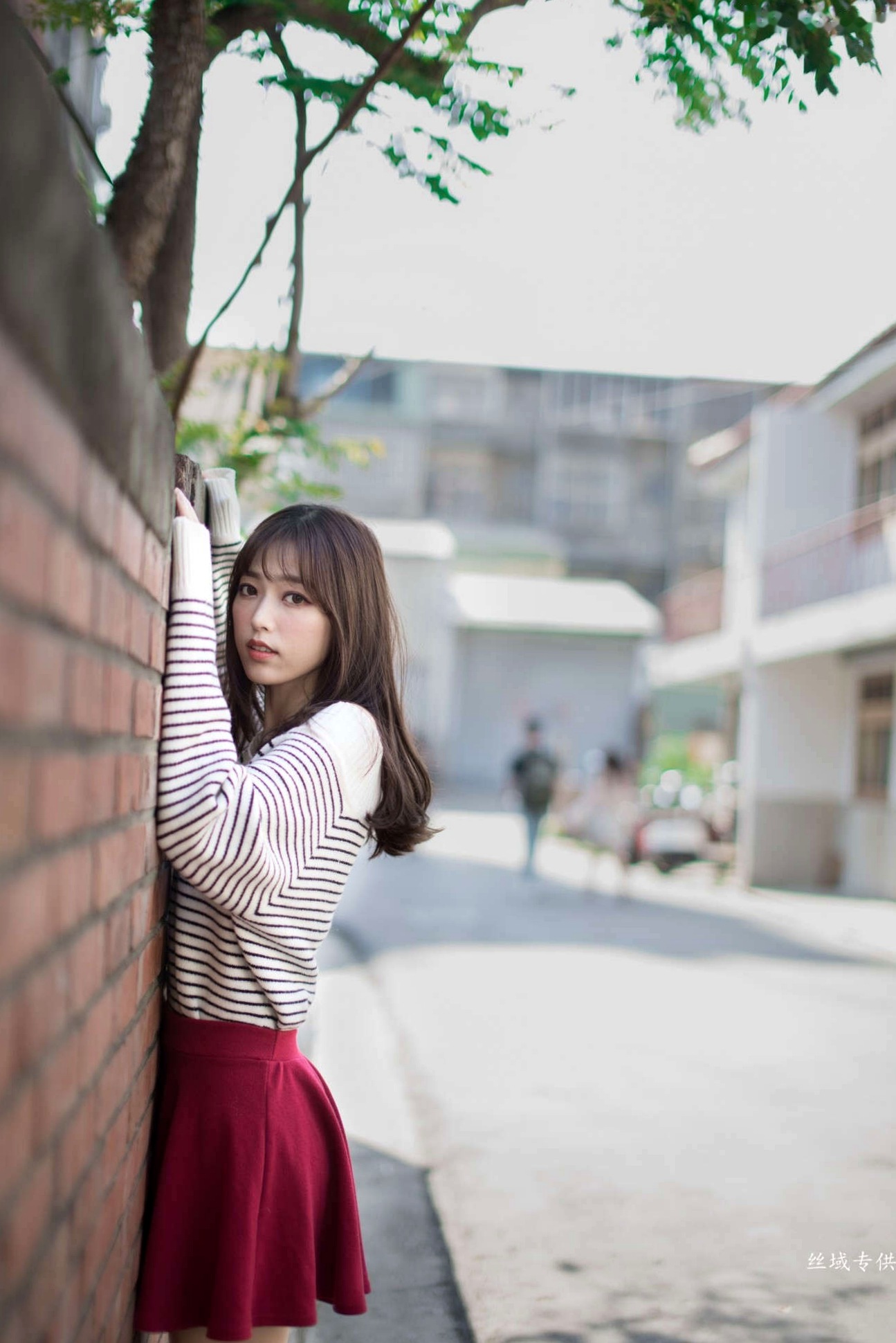Gallery - 台湾正妹亿亿：审计新村清新外拍写真，条纹露肩装尽显甜美文艺范儿台湾清新气质清纯户外 女神私房照_秀色女神 - image 22