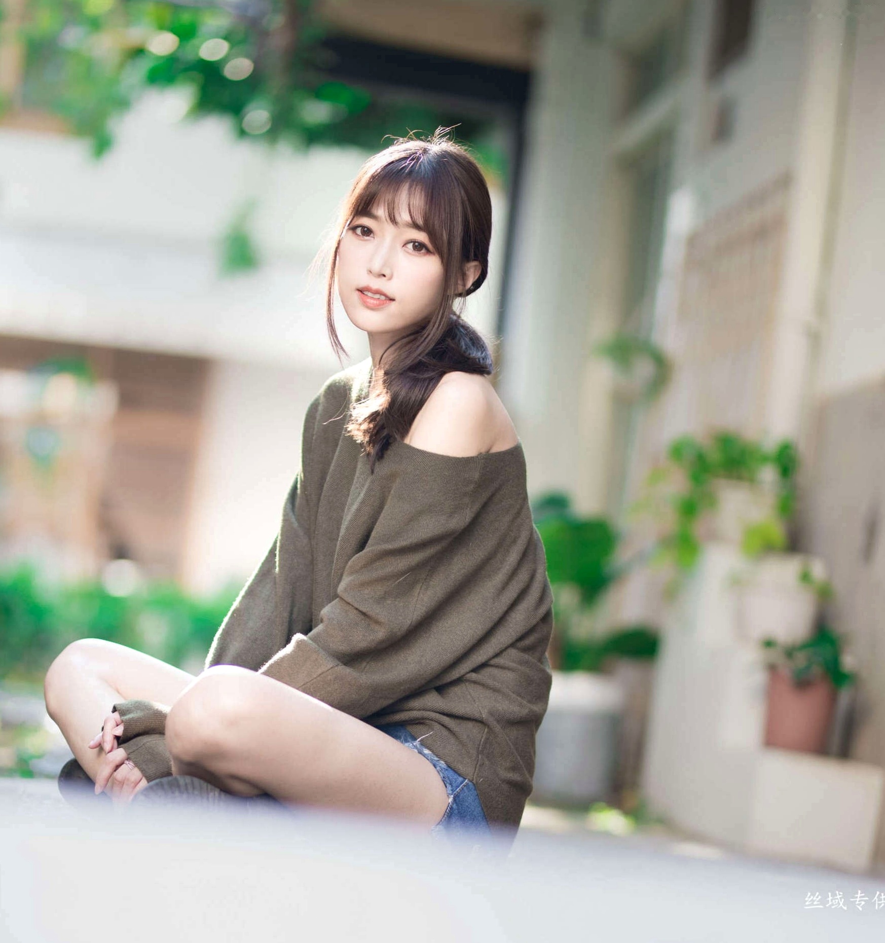 Gallery - 台湾正妹亿亿：审计新村清新外拍写真，条纹露肩装尽显甜美文艺范儿台湾清新气质清纯户外 女神私房照_秀色女神 - image 55