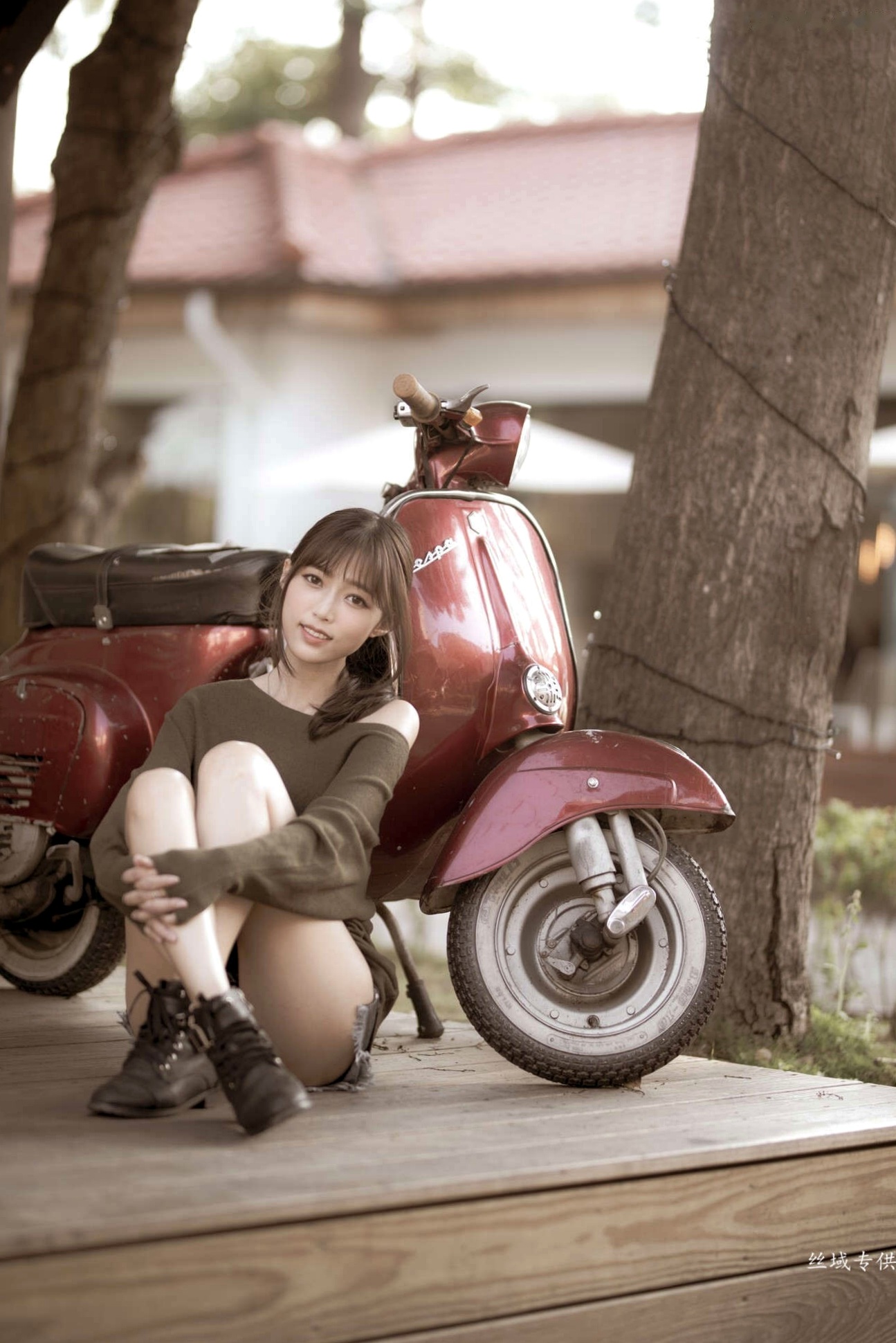 Gallery - 台湾正妹亿亿：审计新村清新外拍写真，条纹露肩装尽显甜美文艺范儿台湾清新气质清纯户外 女神私房照_秀色女神 - image 69