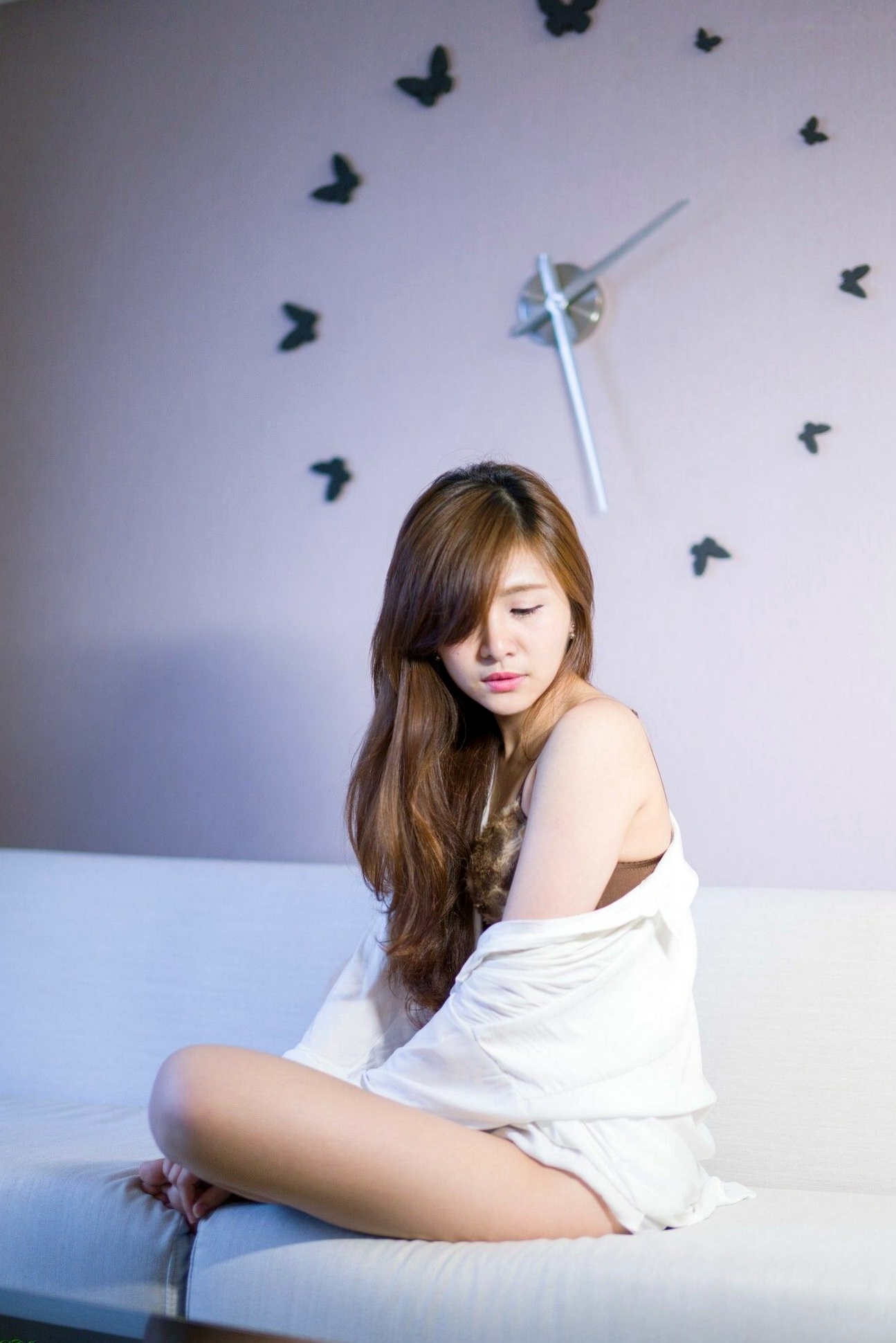 Gallery - 台湾正妹邱艾比Abbie居家职场OL写真：黑丝美腿配蕾丝内衣，诱惑私房尽显极致女神魅力台湾制服黑丝内衣私房照 女神私房照_秀色女神 - image 92