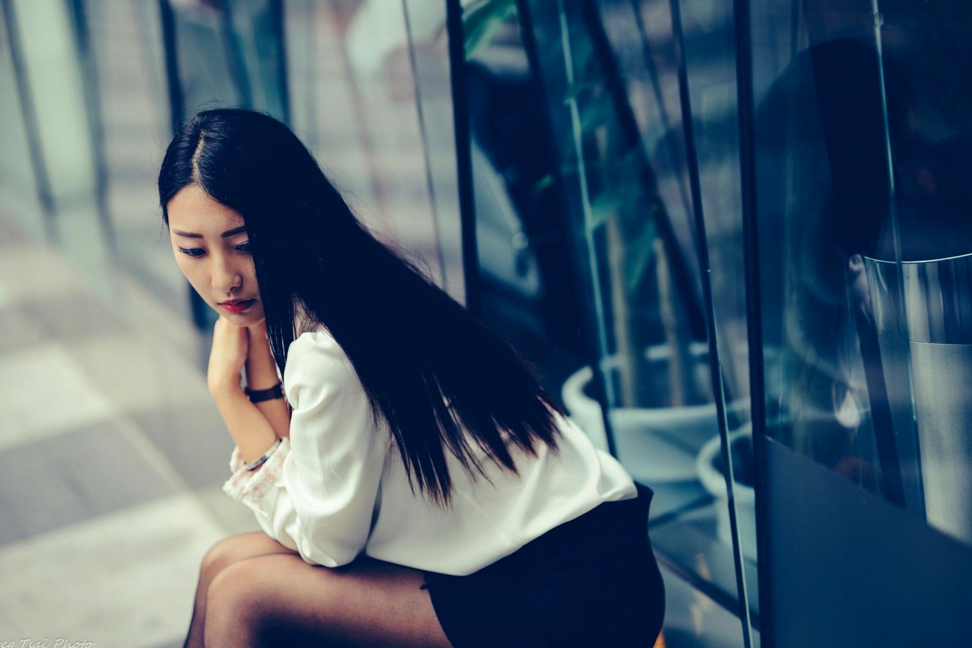 台湾模特Joan小葵清新居家私房与信义街拍写真，展现长腿迷人气质美感 [48P]