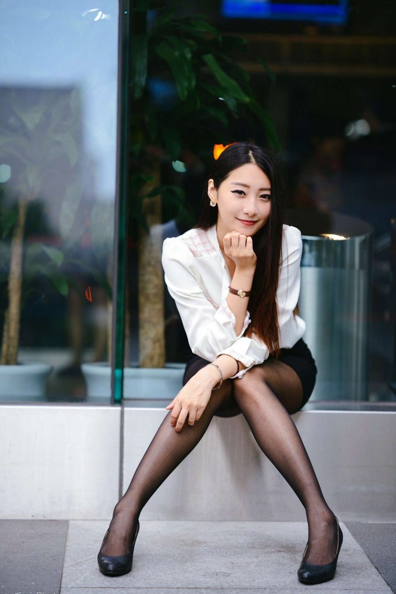 台湾模特Joan小葵清新居家私房与信义街拍写真，展现长腿迷人气质美感 [48P]