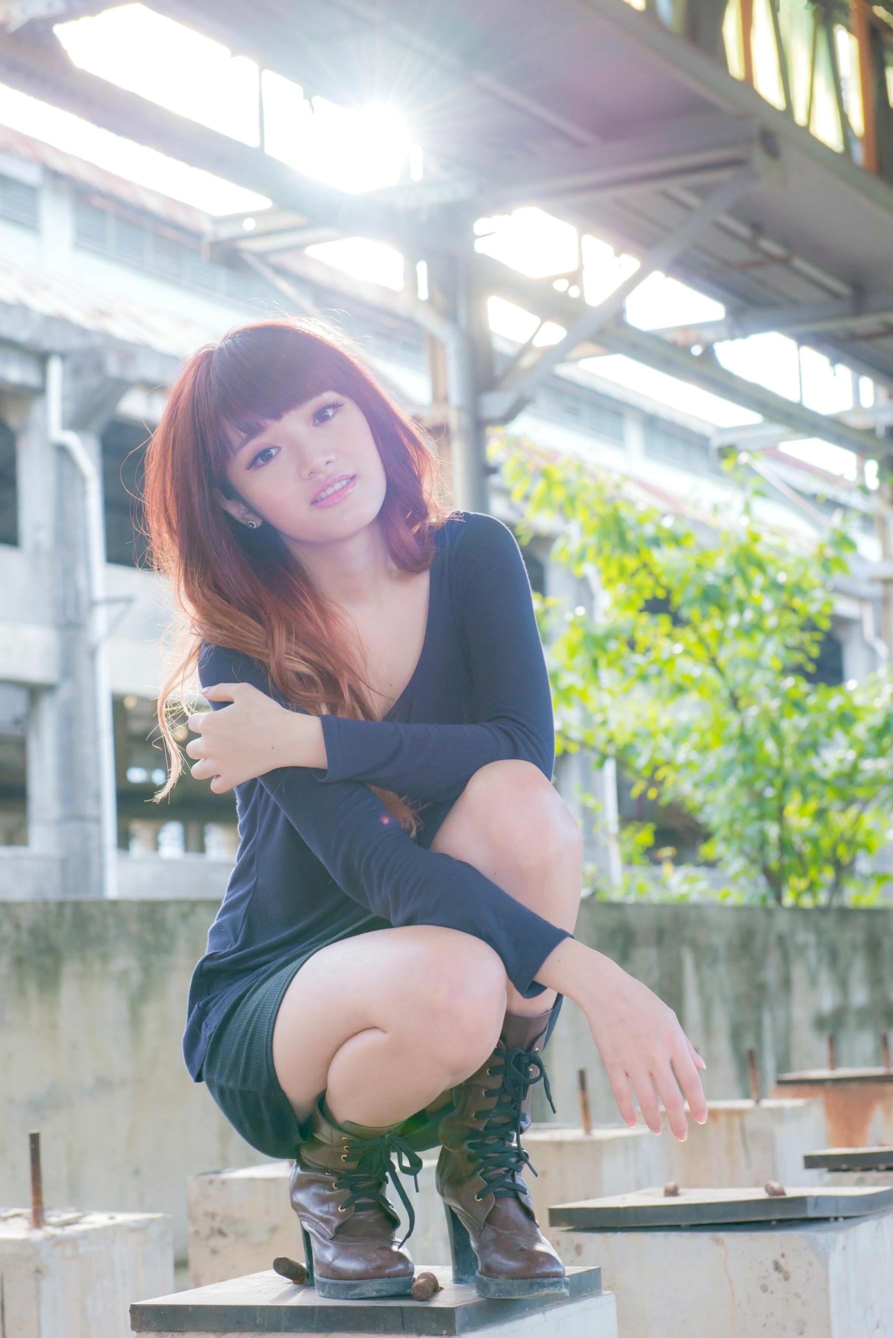 Gallery - 台湾正妹林岗怡Didy《废墟车站唯美外拍》写真集 气质清纯户外实拍台湾清新气质户外女神 女神私房照_秀色女神 - image 1