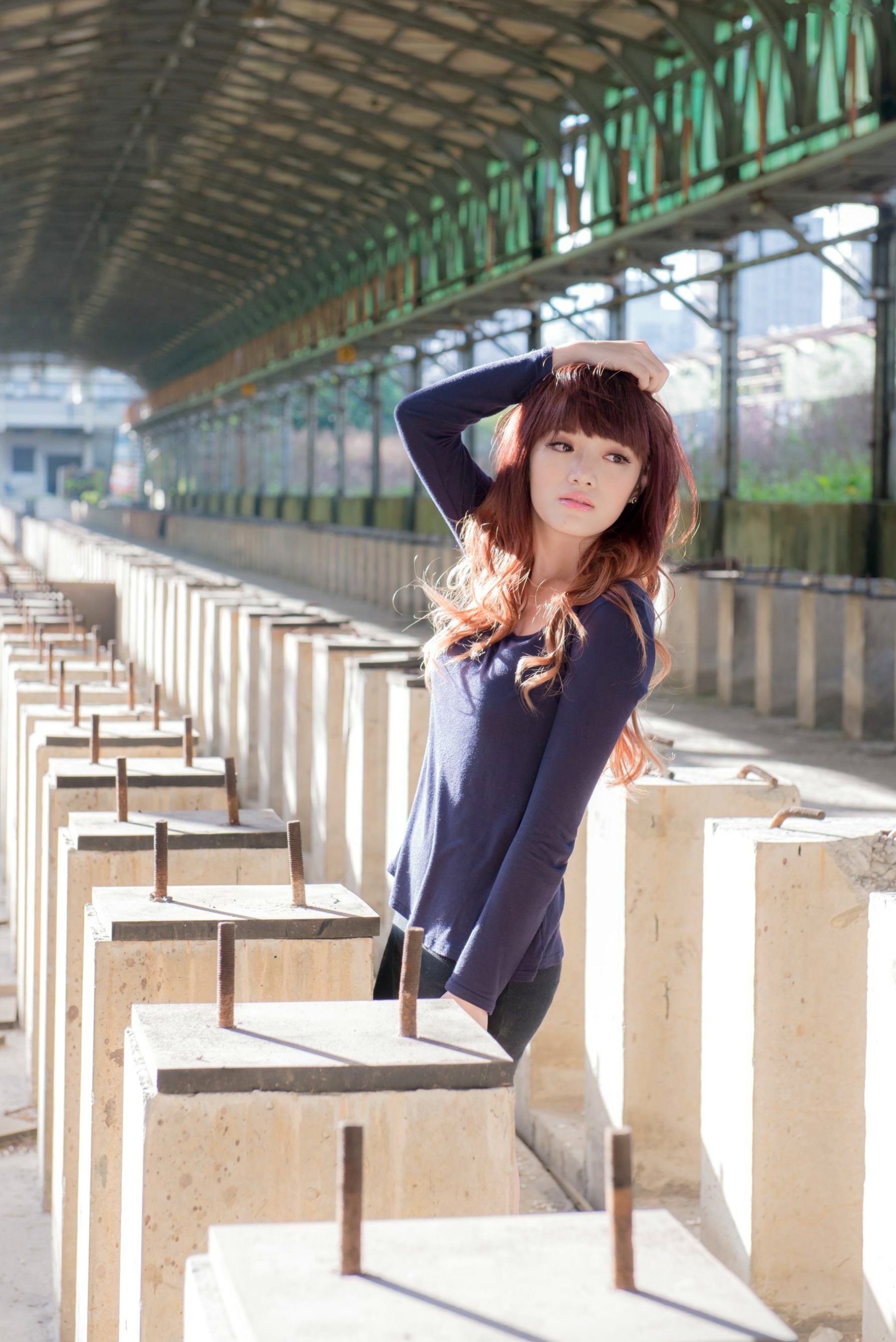 Gallery - 台湾正妹林岗怡Didy《废墟车站唯美外拍》写真集 气质清纯户外实拍台湾清新气质户外女神 女神私房照_秀色女神 - image 2