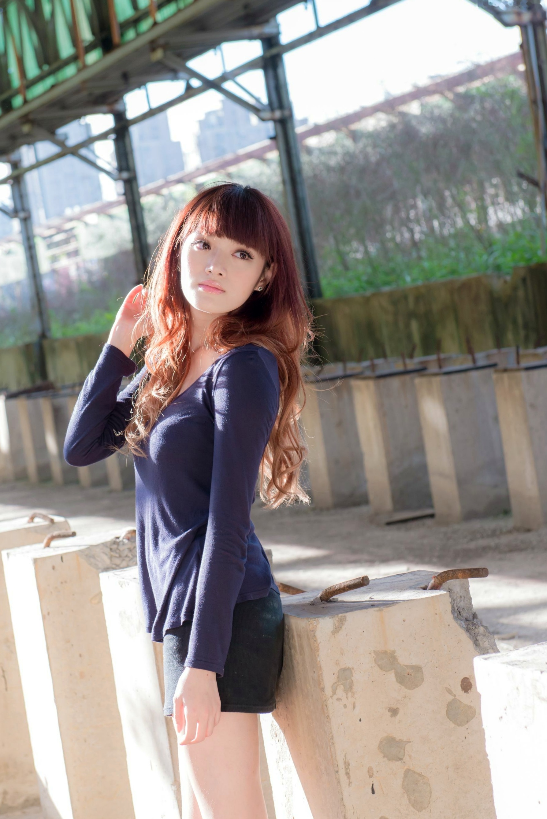 Gallery - 台湾正妹林岗怡Didy《废墟车站唯美外拍》写真集 气质清纯户外实拍台湾清新气质户外女神 女神私房照_秀色女神 - image 3