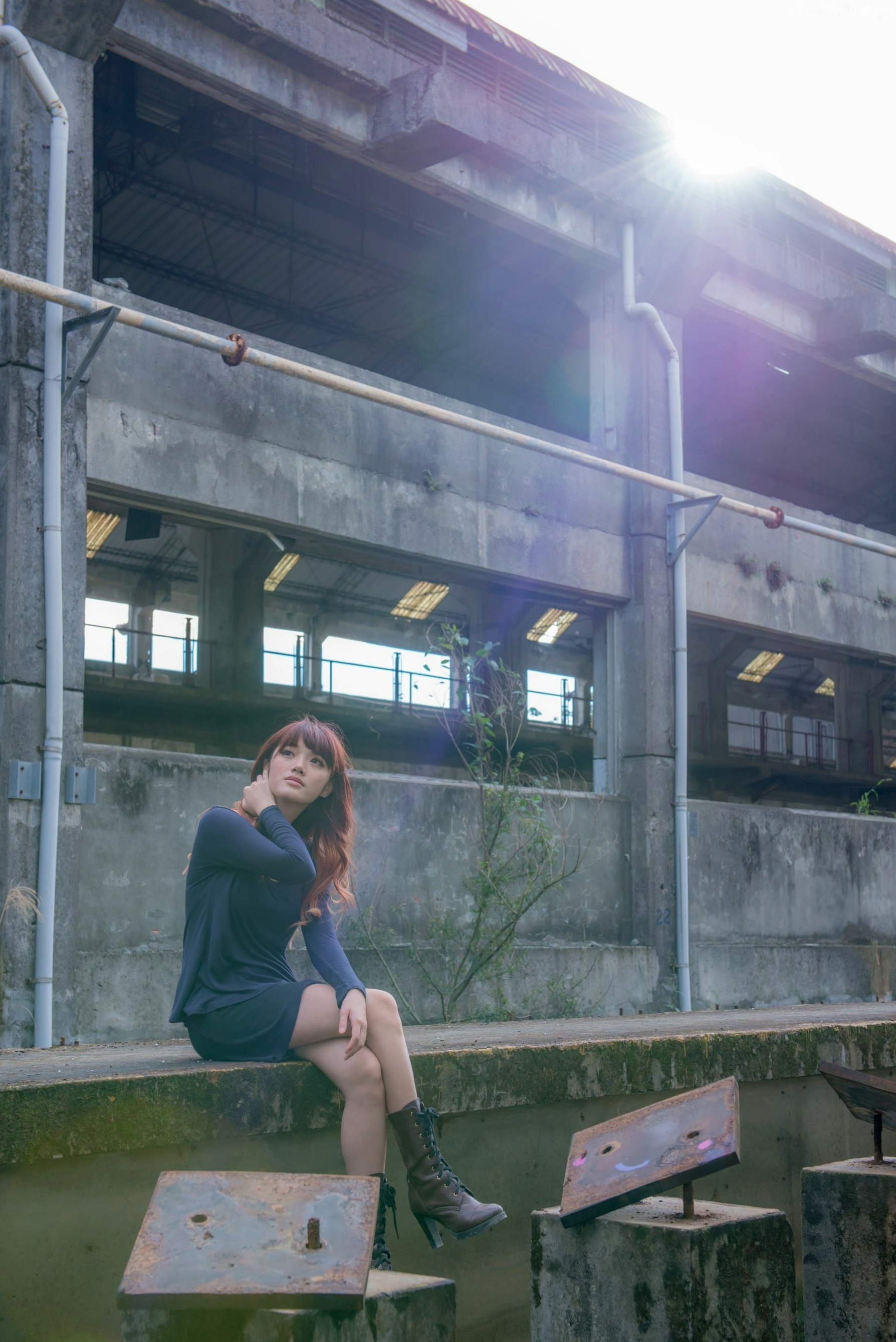 Gallery - 台湾正妹林岗怡Didy《废墟车站唯美外拍》写真集 气质清纯户外实拍台湾清新气质户外女神 女神私房照_秀色女神 - image 6