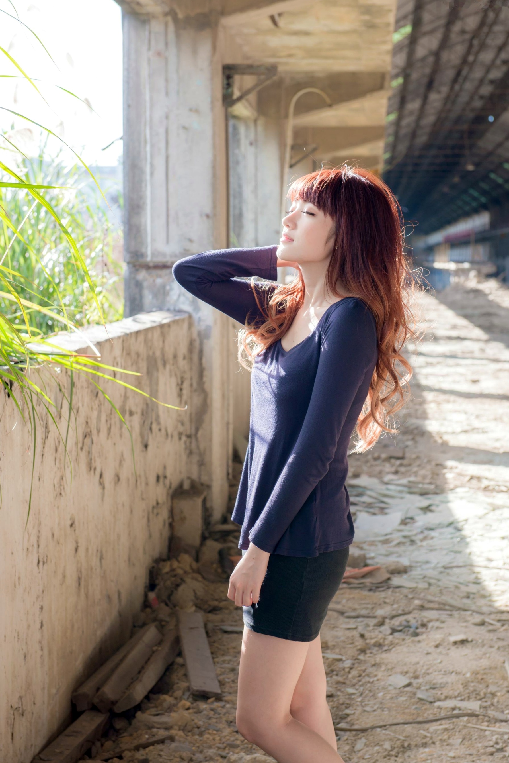 Gallery - 台湾正妹林岗怡Didy《废墟车站唯美外拍》写真集 气质清纯户外实拍台湾清新气质户外女神 女神私房照_秀色女神 - image 11