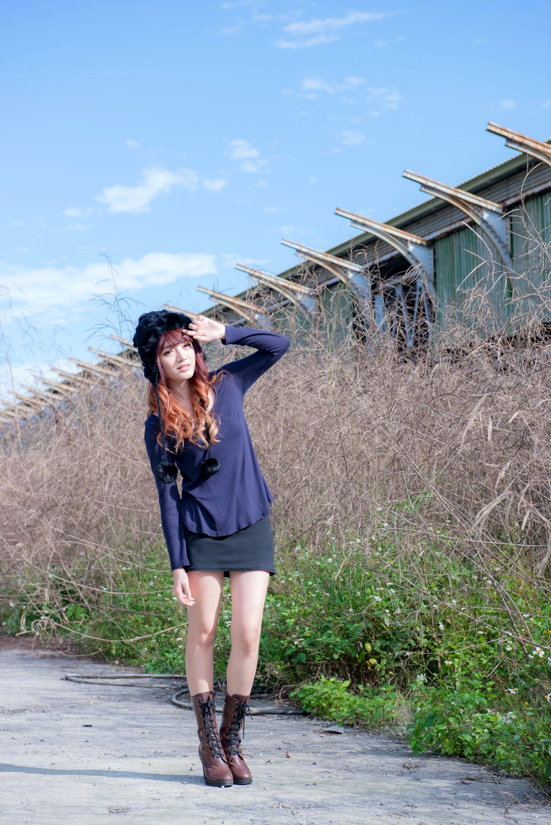 Gallery - 台湾正妹林岗怡Didy《废墟车站唯美外拍》写真集 气质清纯户外实拍台湾清新气质户外女神 女神私房照_秀色女神 - image 24