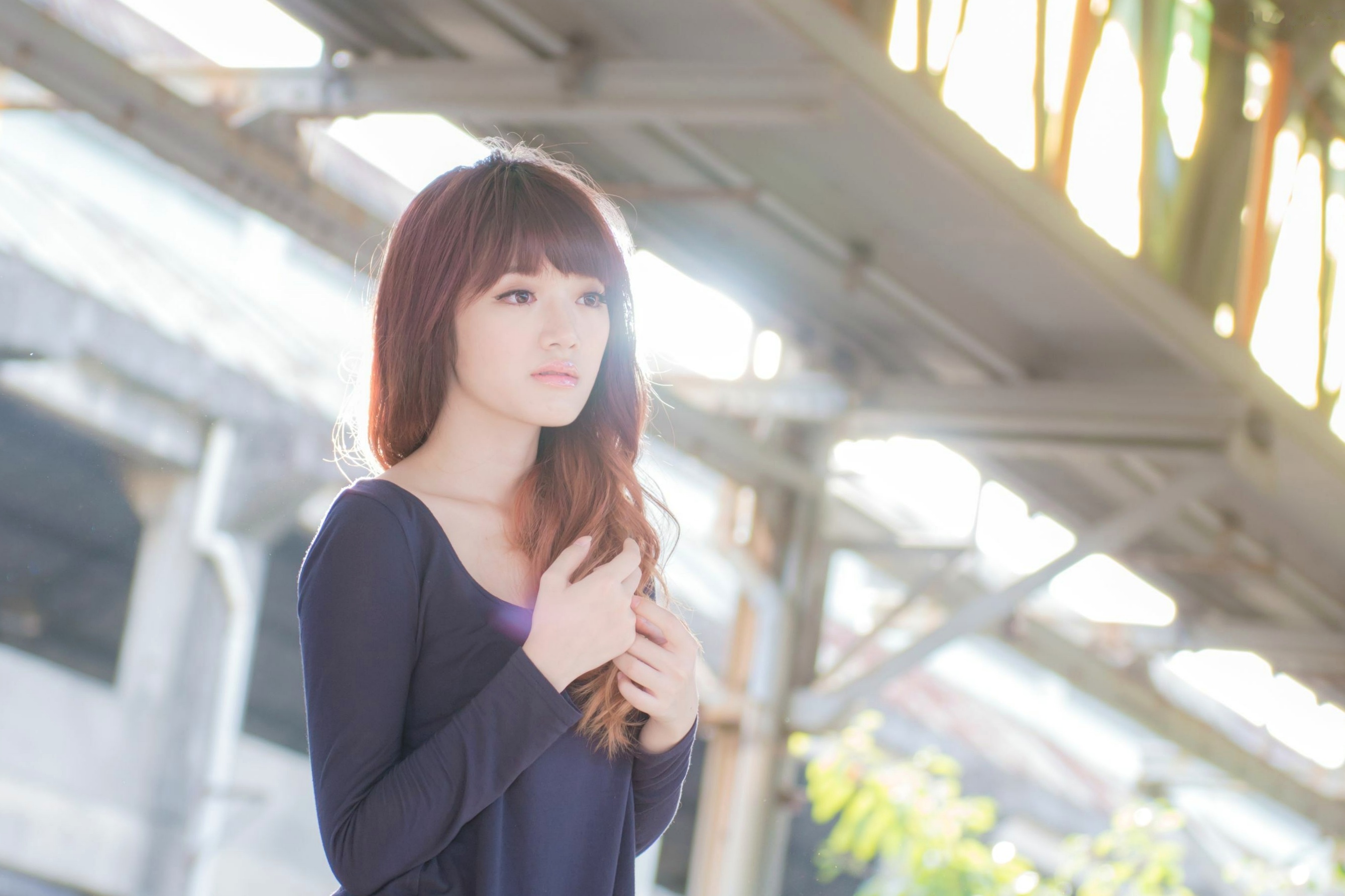 Gallery - 台湾正妹林岗怡Didy《废墟车站唯美外拍》写真集 气质清纯户外实拍台湾清新气质户外女神 女神私房照_秀色女神 - image 36