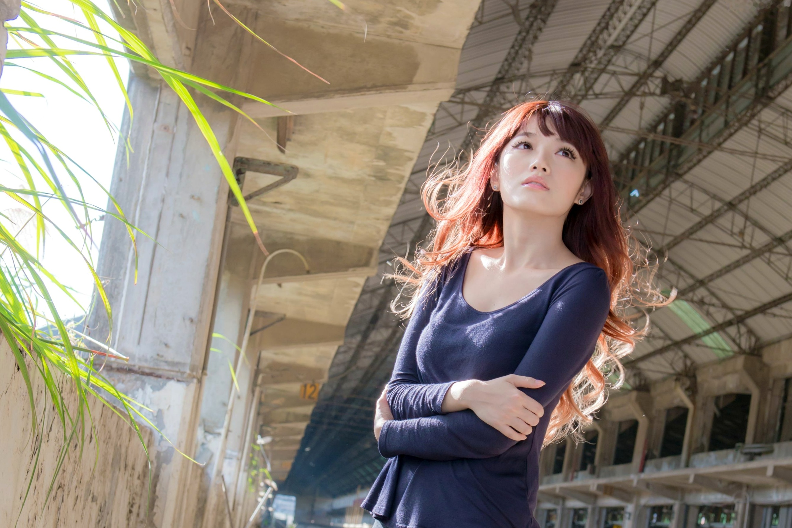 Gallery - 台湾正妹林岗怡Didy《废墟车站唯美外拍》写真集 气质清纯户外实拍台湾清新气质户外女神 女神私房照_秀色女神 - image 40
