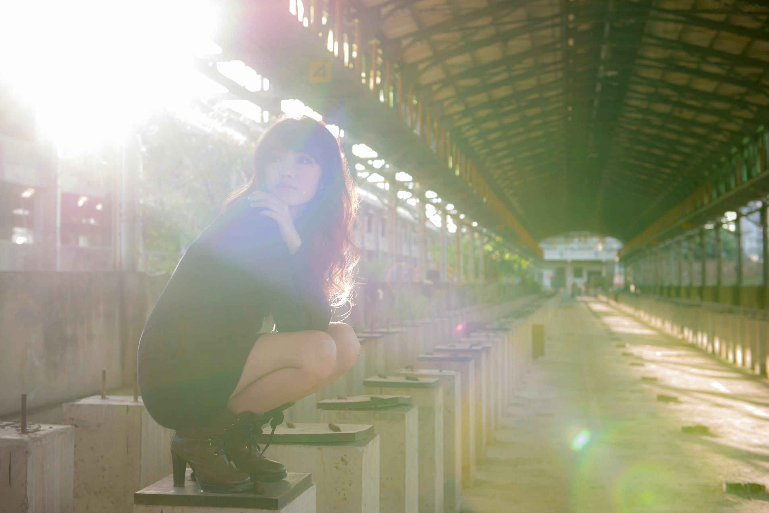 Gallery - 台湾正妹林岗怡Didy《废墟车站唯美外拍》写真集 气质清纯户外实拍台湾清新气质户外女神 女神私房照_秀色女神 - image 53