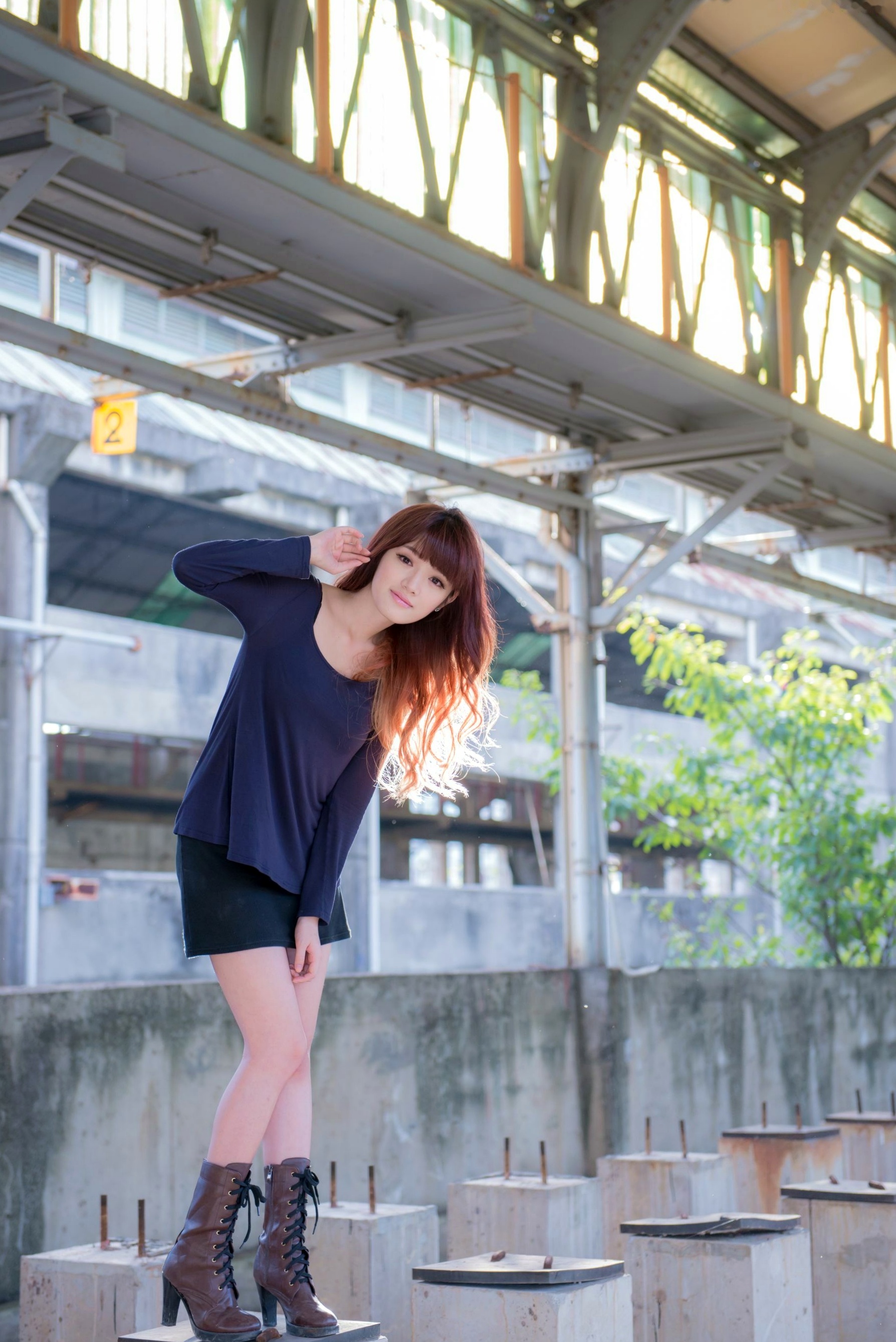 Gallery - 台湾正妹林岗怡Didy《废墟车站唯美外拍》写真集 气质清纯户外实拍台湾清新气质户外女神 女神私房照_秀色女神 - image 63