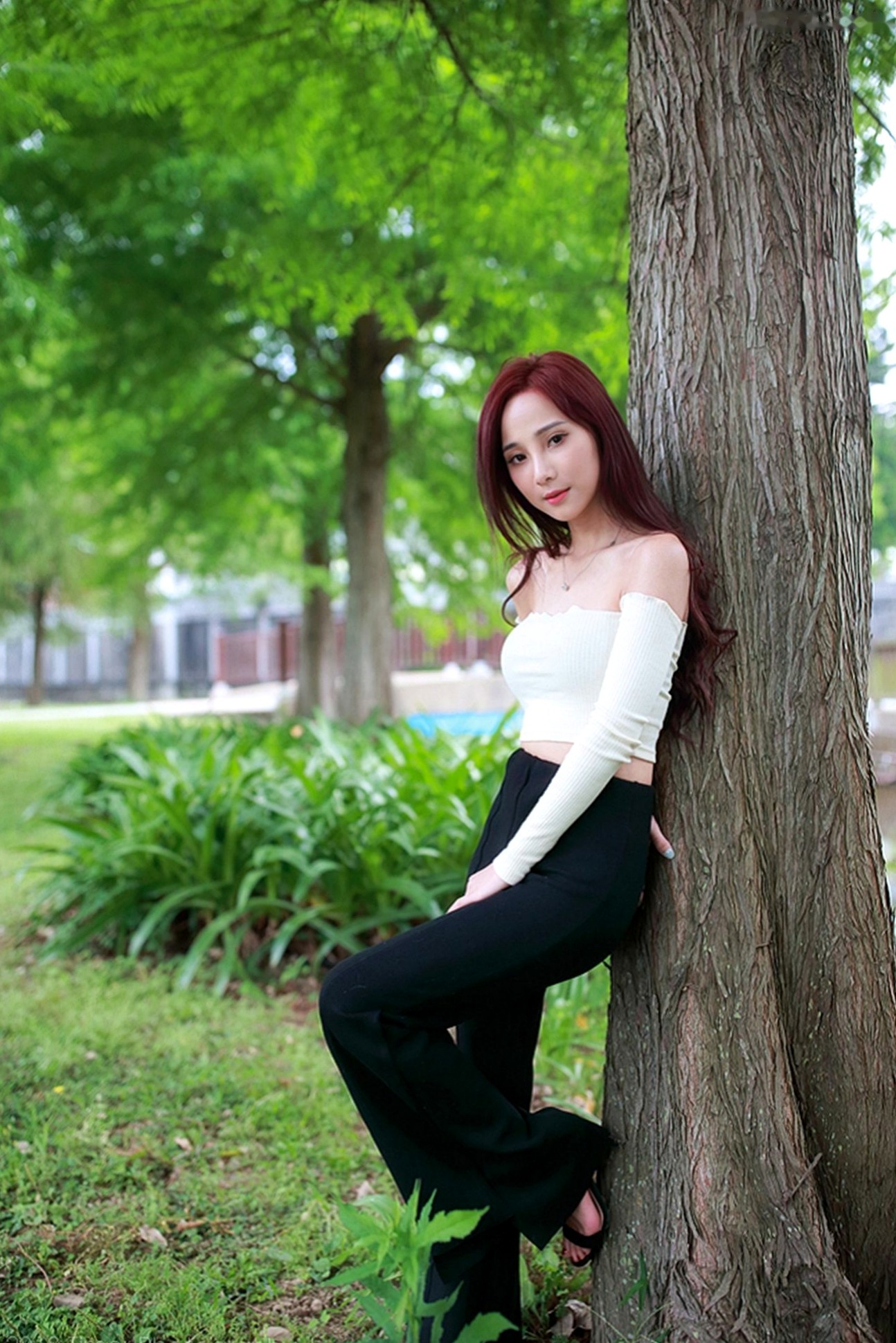 Gallery - 台湾正妹雨玄士林官邸户外写真，清新甜美风氧气少女，气质温柔治愈系人像 [83P]台湾户外气质清新治愈系 女神私房照_秀色女神 - image 12