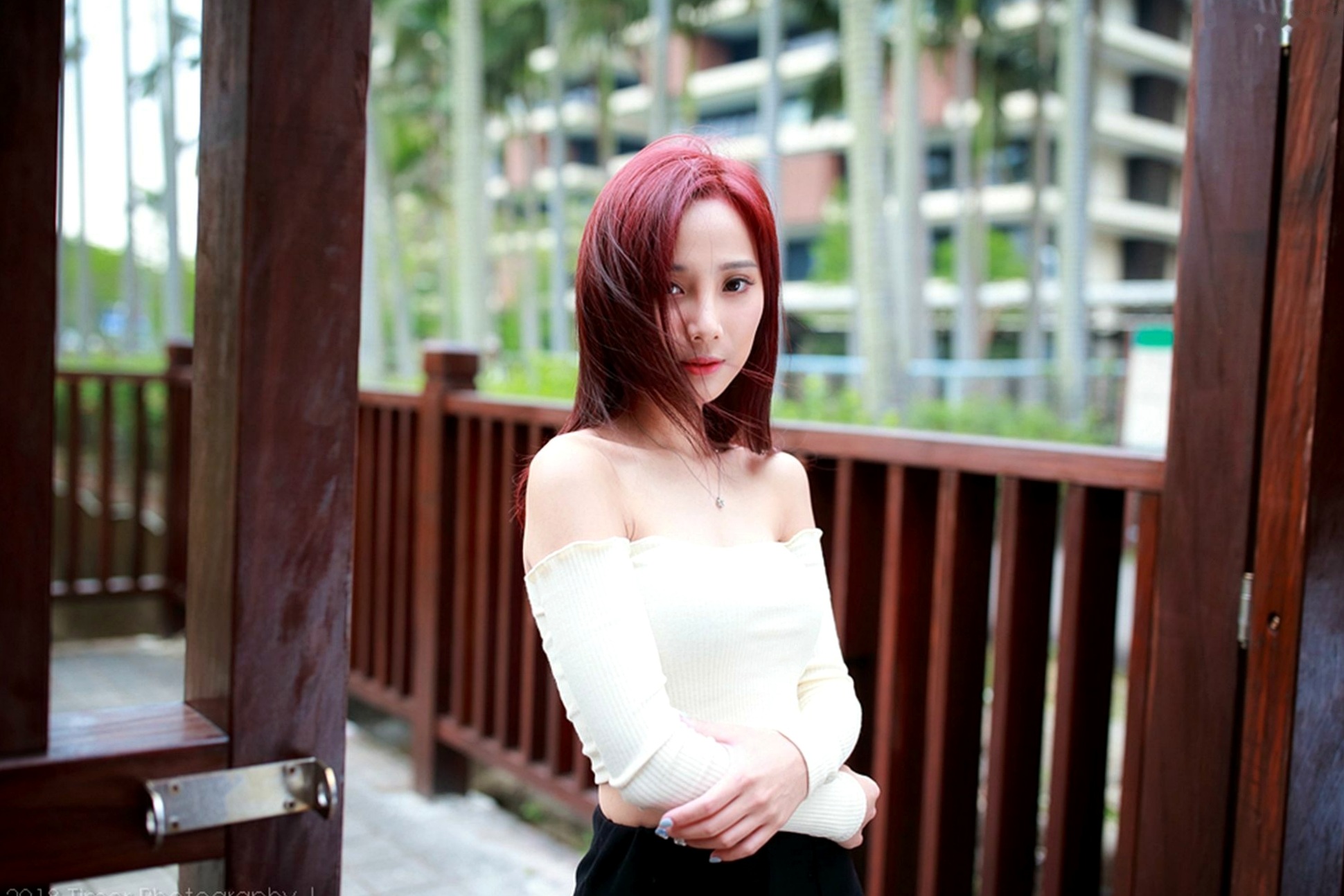 Gallery - 台湾正妹雨玄士林官邸户外写真，清新甜美风氧气少女，气质温柔治愈系人像 [83P]台湾户外气质清新治愈系 女神私房照_秀色女神 - image 21