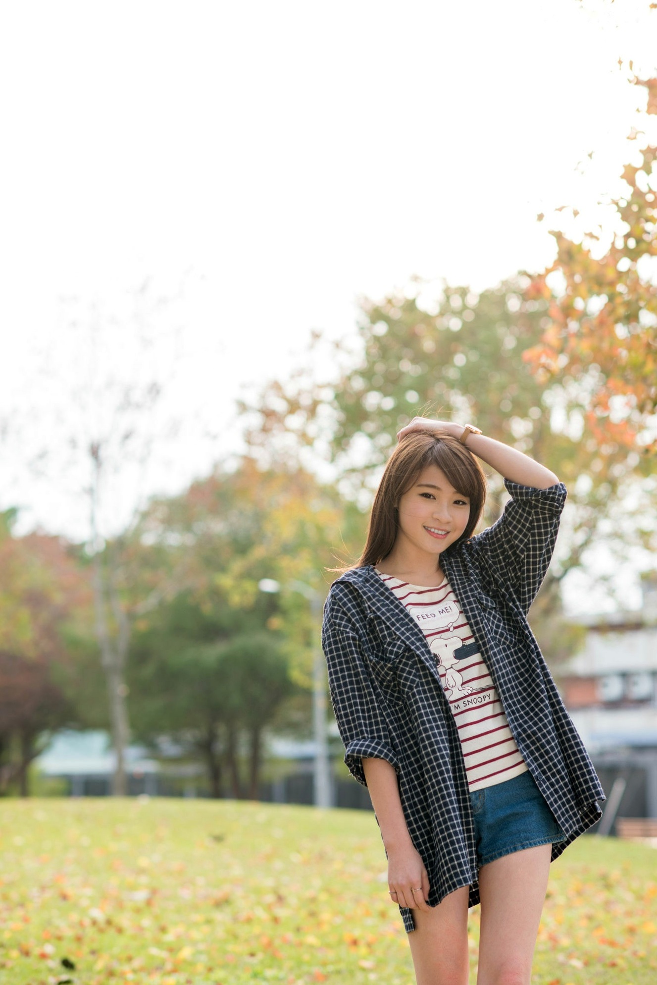 台湾正妹孙佳歆《秋日小妹》户外林间清新甜美写真集，元气满满治愈系少女[22P]