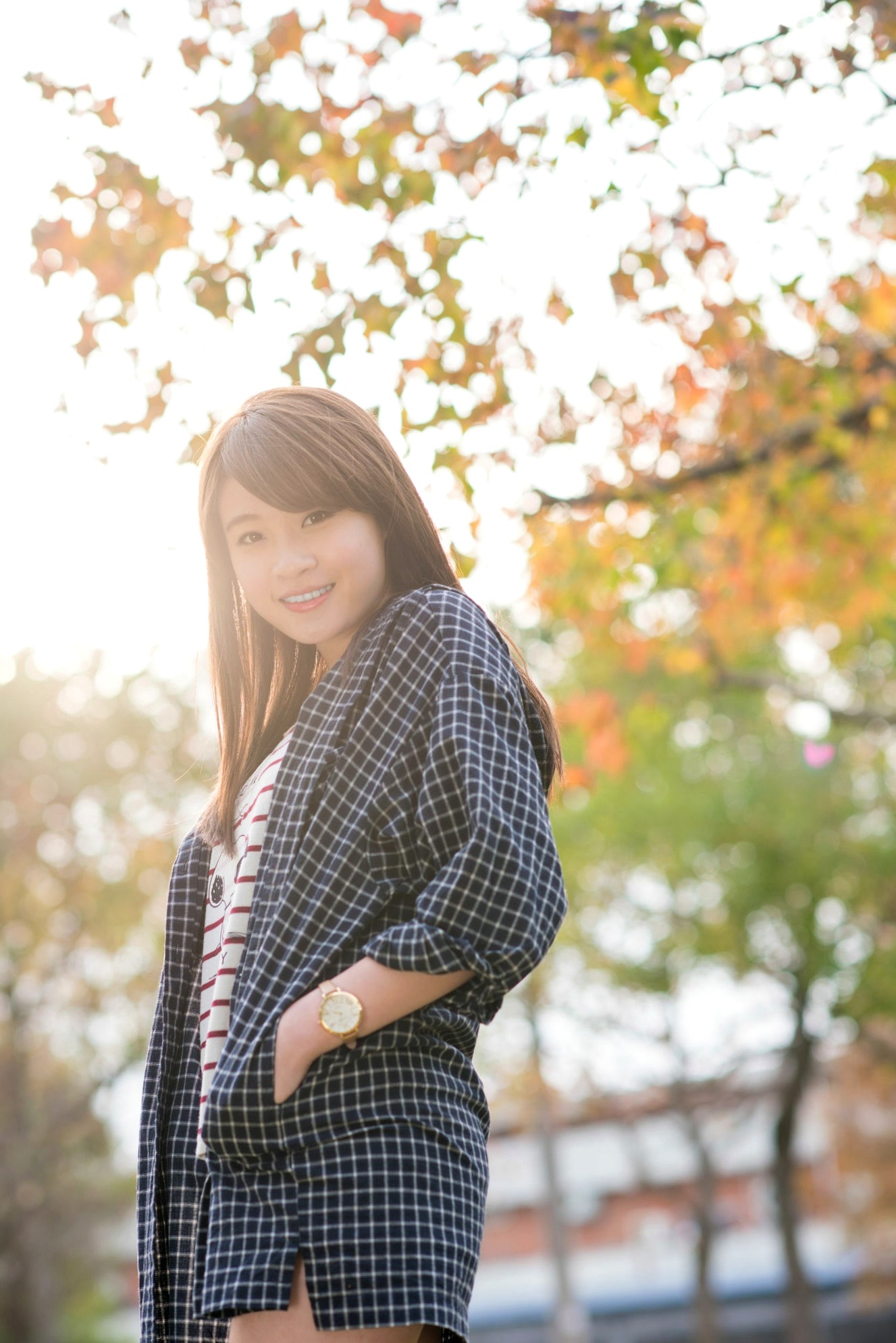 台湾正妹孙佳歆《秋日小妹》户外林间清新甜美写真集，元气满满治愈系少女[22P]