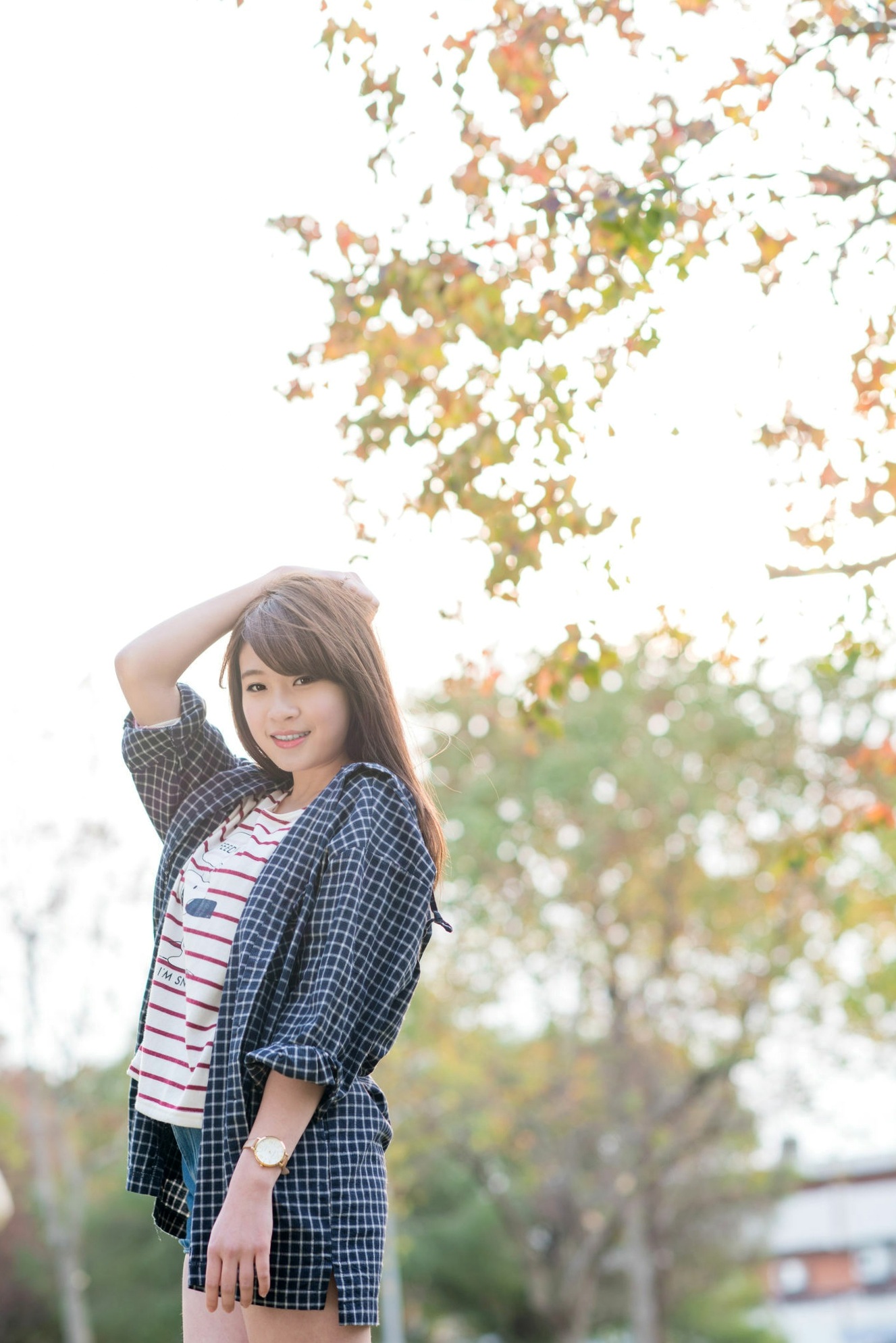 台湾正妹孙佳歆《秋日小妹》户外林间清新甜美写真集，元气满满治愈系少女[22P]