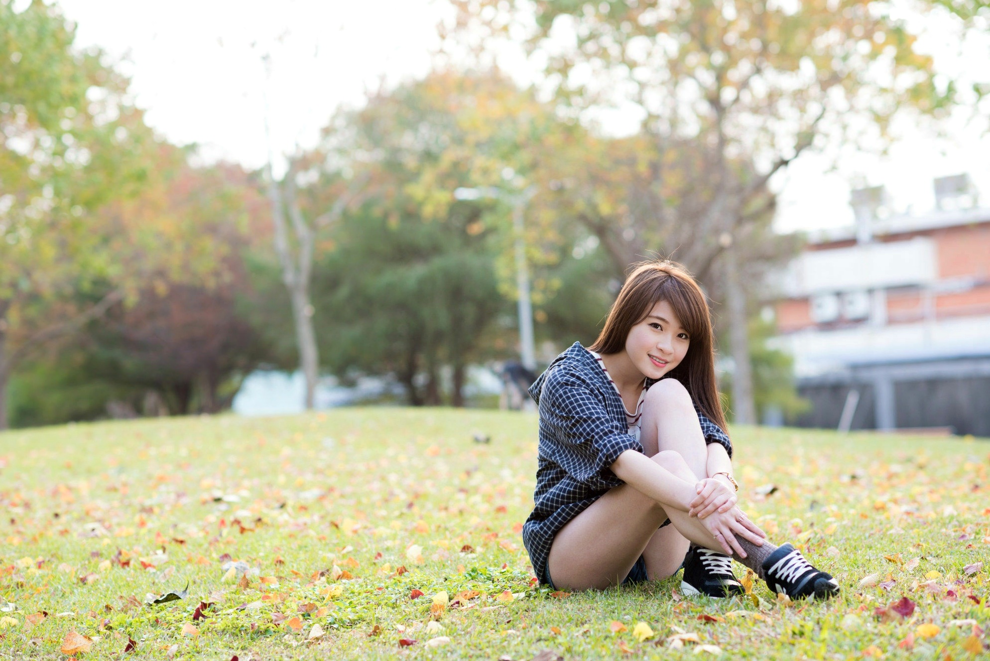 台湾正妹孙佳歆《秋日小妹》户外林间清新甜美写真集，元气满满治愈系少女[22P]
