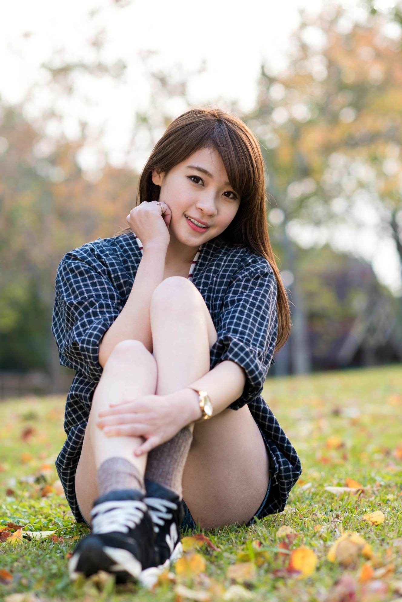 台湾正妹孙佳歆《秋日小妹》户外林间清新甜美写真集，元气满满治愈系少女[22P]