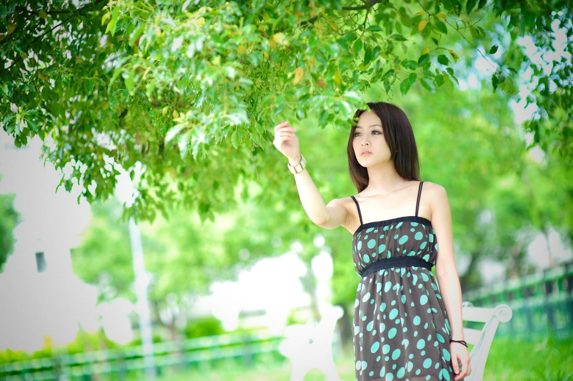 Gallery - 台湾正妹张允霏果子MM户外街拍写真，清新甜美气质，永和四号公园治愈系少女外拍图集台湾清新户外街拍治愈系 女神私房照_秀色女神 - image 9