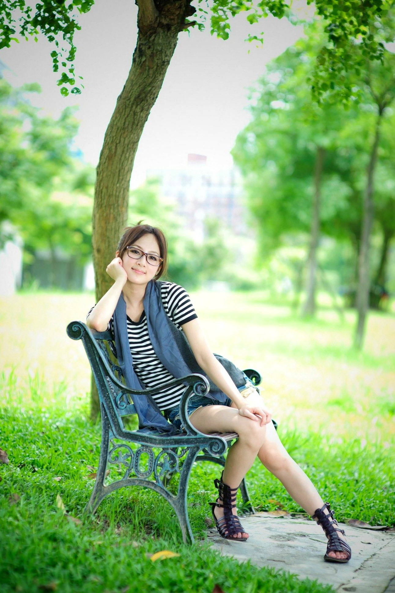 Gallery - 台湾正妹张允霏果子MM户外街拍写真，清新甜美气质，永和四号公园治愈系少女外拍图集台湾清新户外街拍治愈系 女神私房照_秀色女神 - image 27