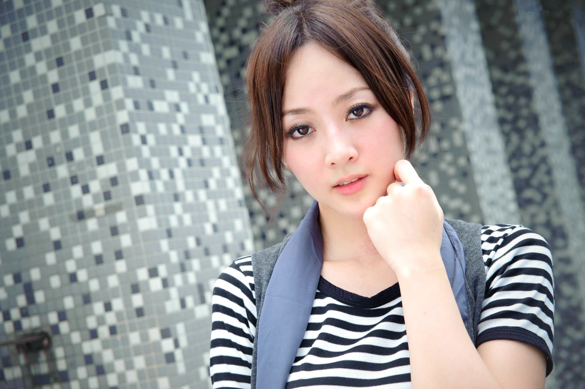 Gallery - 台湾正妹张允霏果子MM户外街拍写真，清新甜美气质，永和四号公园治愈系少女外拍图集台湾清新户外街拍治愈系 女神私房照_秀色女神 - image 47