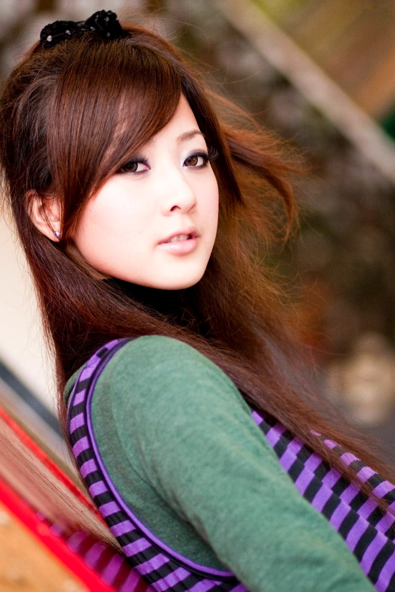 Gallery - 台湾正妹张允霏/张凯洁《台大外拍》第4部，清纯甜美校园摄影写真，优雅针织毛衣秋日街拍合集台湾清纯街拍气质私房照 女神私房照_秀色女神 - image 7