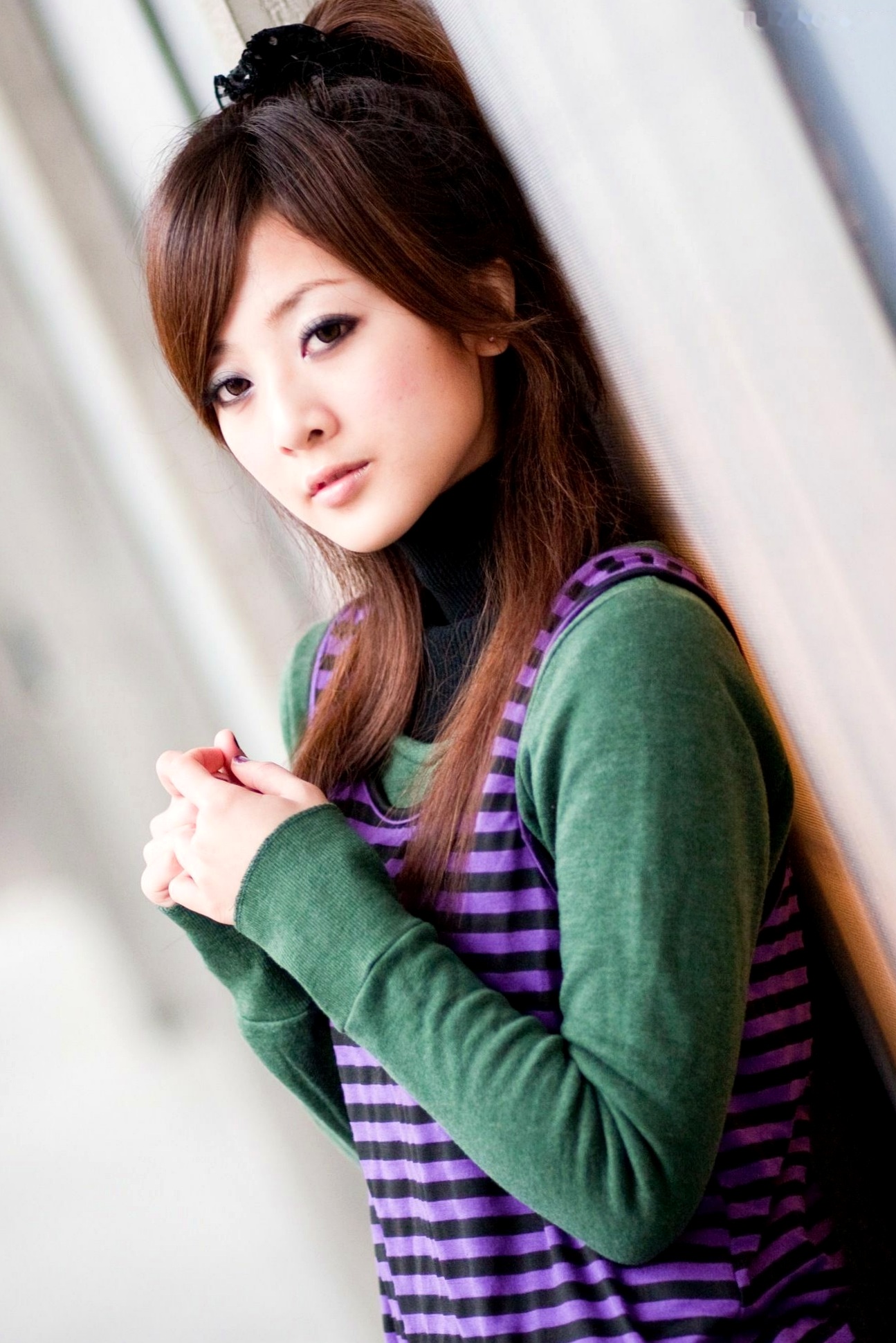 Gallery - 台湾正妹张允霏/张凯洁《台大外拍》第4部，清纯甜美校园摄影写真，优雅针织毛衣秋日街拍合集台湾清纯街拍气质私房照 女神私房照_秀色女神 - image 13