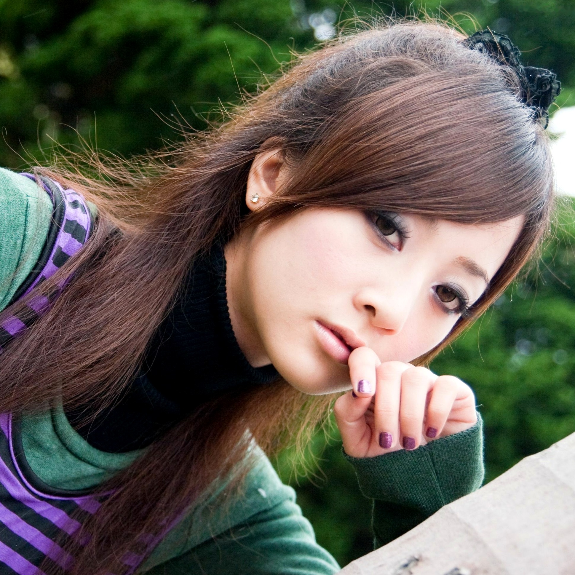 Gallery - 台湾正妹张允霏/张凯洁《台大外拍》第4部，清纯甜美校园摄影写真，优雅针织毛衣秋日街拍合集台湾清纯街拍气质私房照 女神私房照_秀色女神 - image 15
