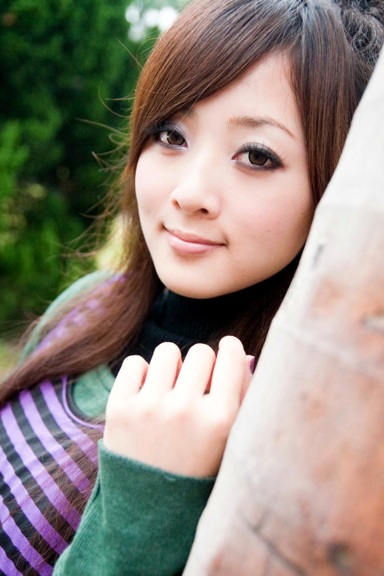 Gallery - 台湾正妹张允霏/张凯洁《台大外拍》第4部，清纯甜美校园摄影写真，优雅针织毛衣秋日街拍合集台湾清纯街拍气质私房照 女神私房照_秀色女神 - image 16