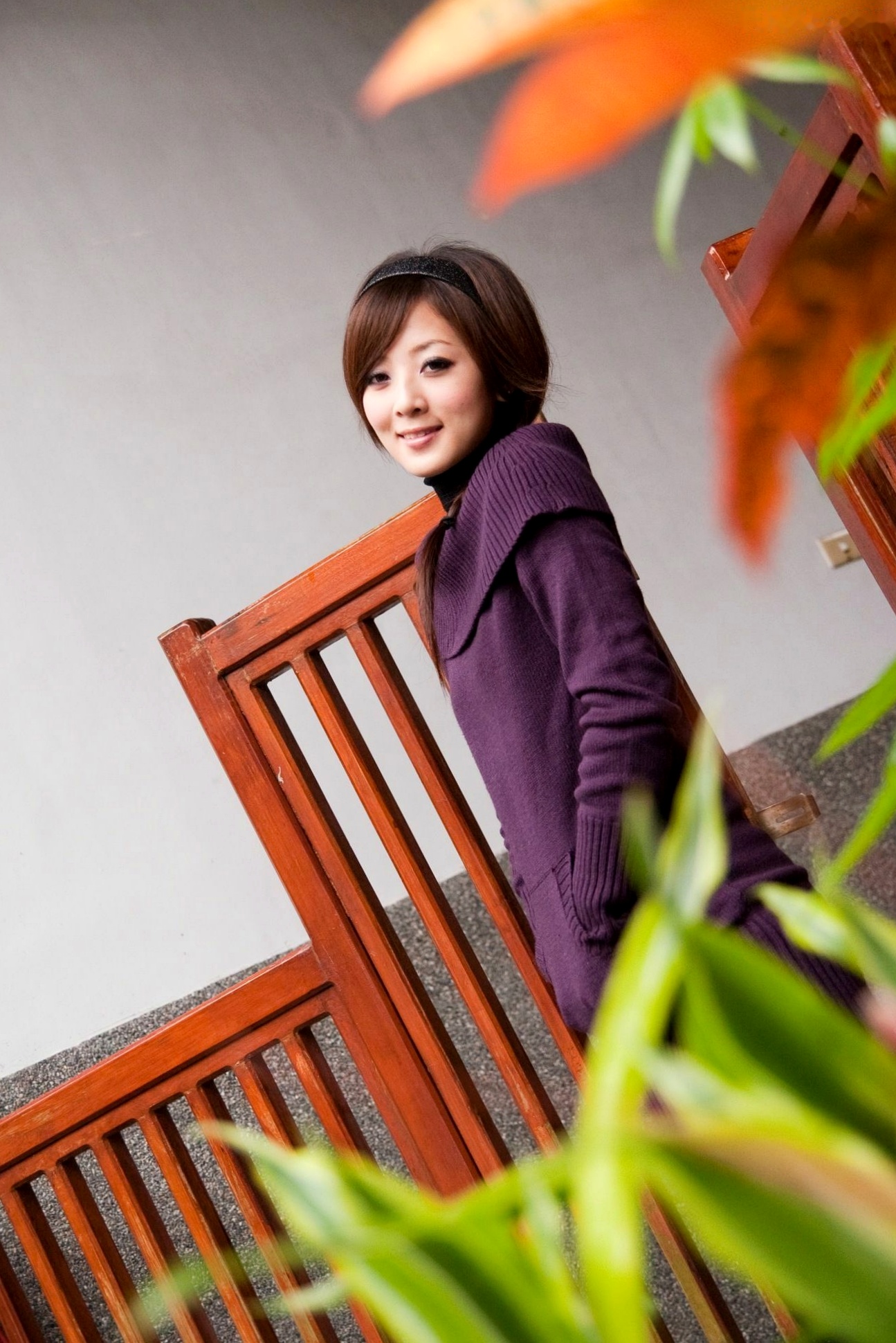 Gallery - 台湾正妹张允霏/张凯洁《台大外拍》第4部，清纯甜美校园摄影写真，优雅针织毛衣秋日街拍合集台湾清纯街拍气质私房照 女神私房照_秀色女神 - image 19
