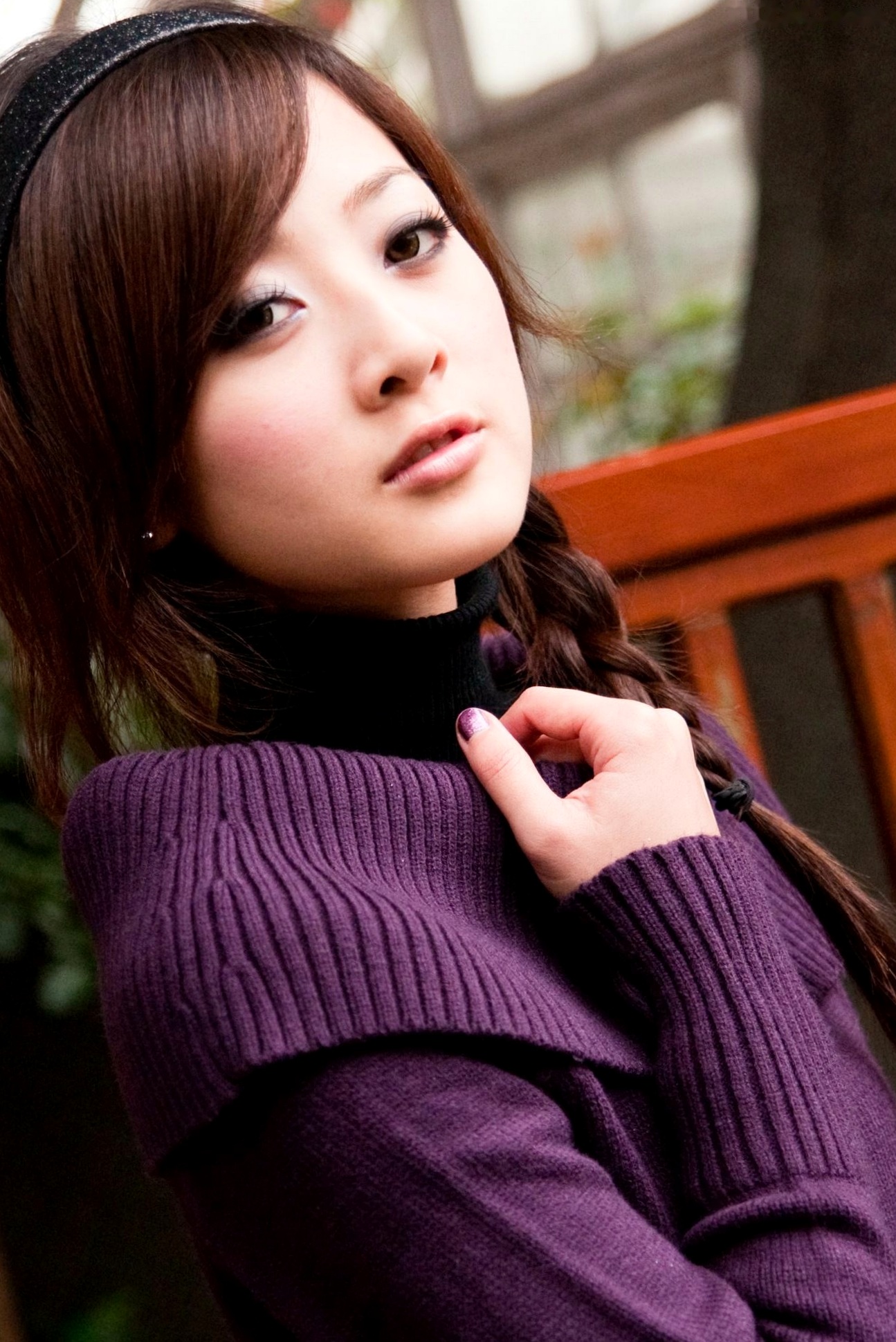 Gallery - 台湾正妹张允霏/张凯洁《台大外拍》第4部，清纯甜美校园摄影写真，优雅针织毛衣秋日街拍合集台湾清纯街拍气质私房照 女神私房照_秀色女神 - image 20